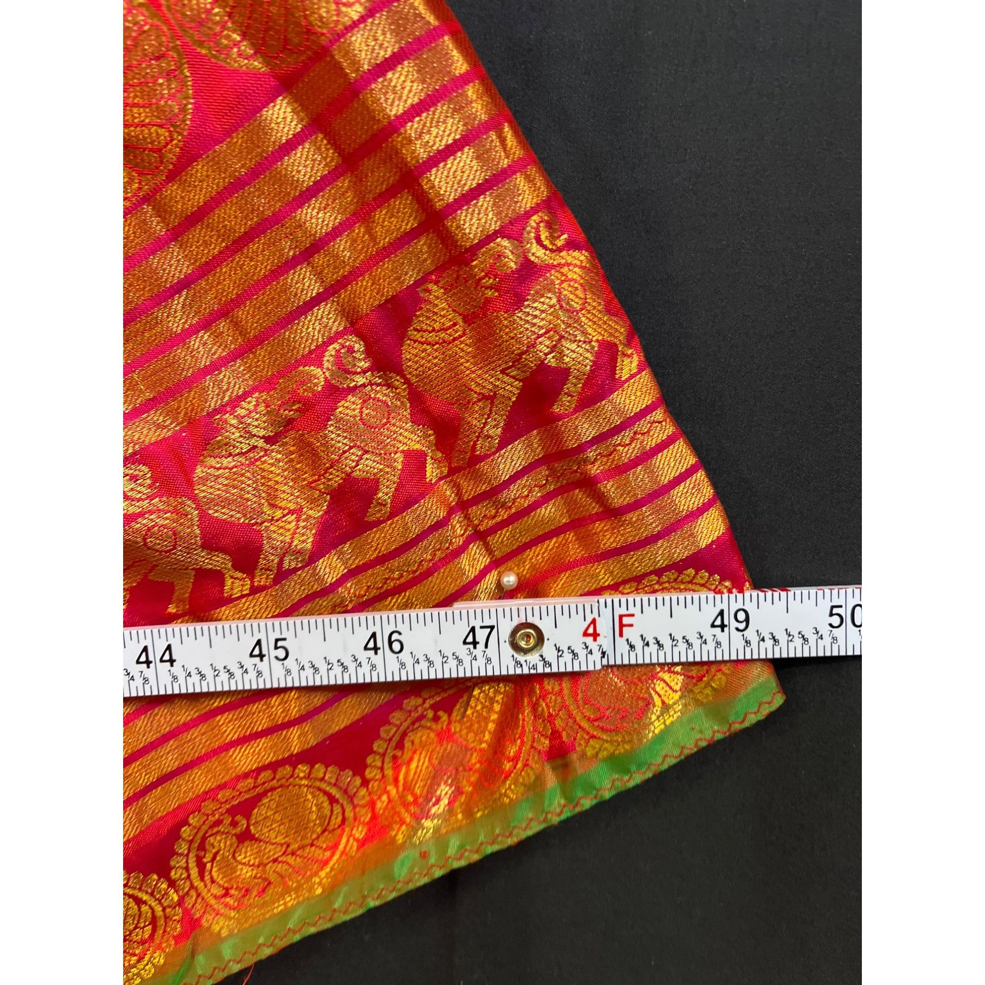 Other Traditional Indian Banarasi Brocade Full-Length Skirt SKU 71 Size 27" / US 4 / IT 40 - 6 Thumbnail