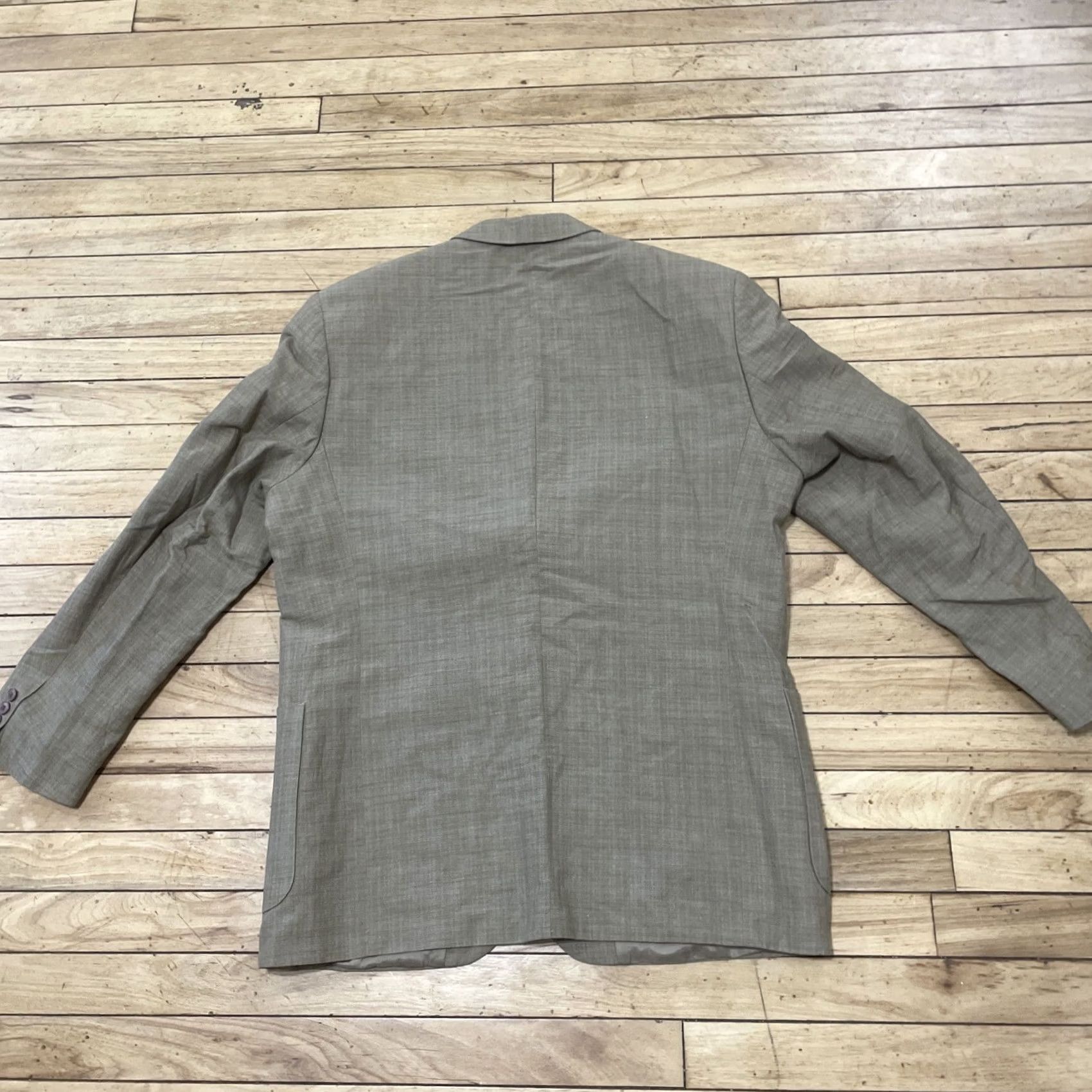 Vintage STRUCTURE Linen Blazer Men 42 Brown Vintage 90s Retro Sport Coat Summer Comfort Jacket Blazer Mens 42 Brown Vintage 90s Size 42R - 3 Thumbnail