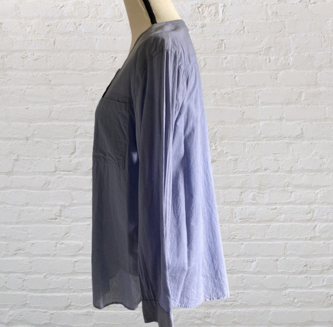 Calvin Klein CALVIN KLEIN LONG SLEEVE BUTTON UP BLOUSE TOP WITH POCKETS Size M / US 6-8 / IT 42-44 - 10 Thumbnail