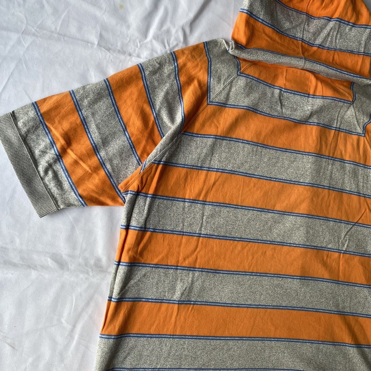 Japanese Brand × Nigel Cabourn × Vintage Nigel Cabourn Stripe Short Sleeve Hooded Size US XL / EU 56 / 4 - 8 Thumbnail