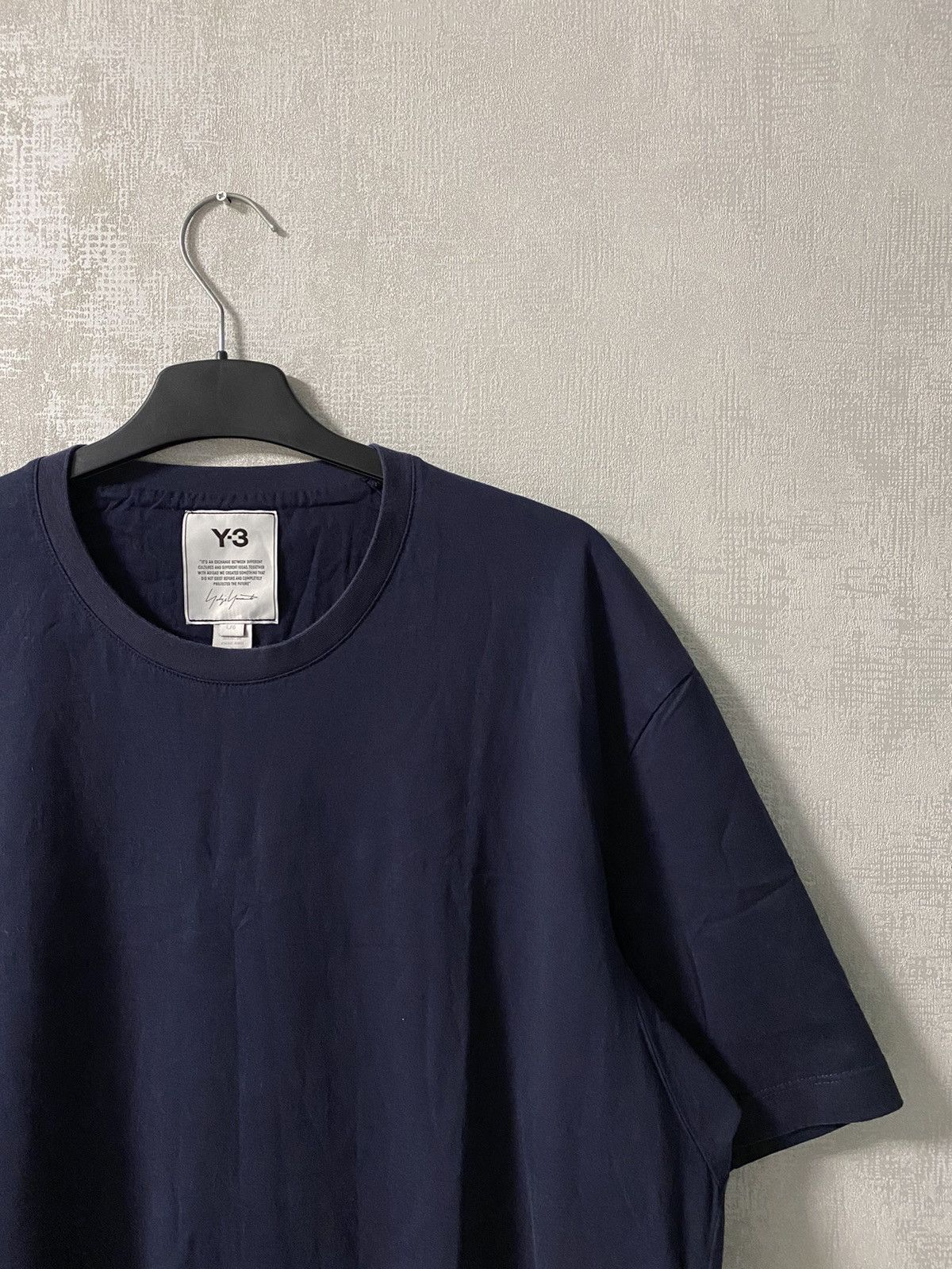 Yohji Yamamoto 🔥ADIDAS YOHJI YAMAMOTO Y-3 T-SHIRT NAVY Size US L / EU 52-54 / 3 - 4 Thumbnail