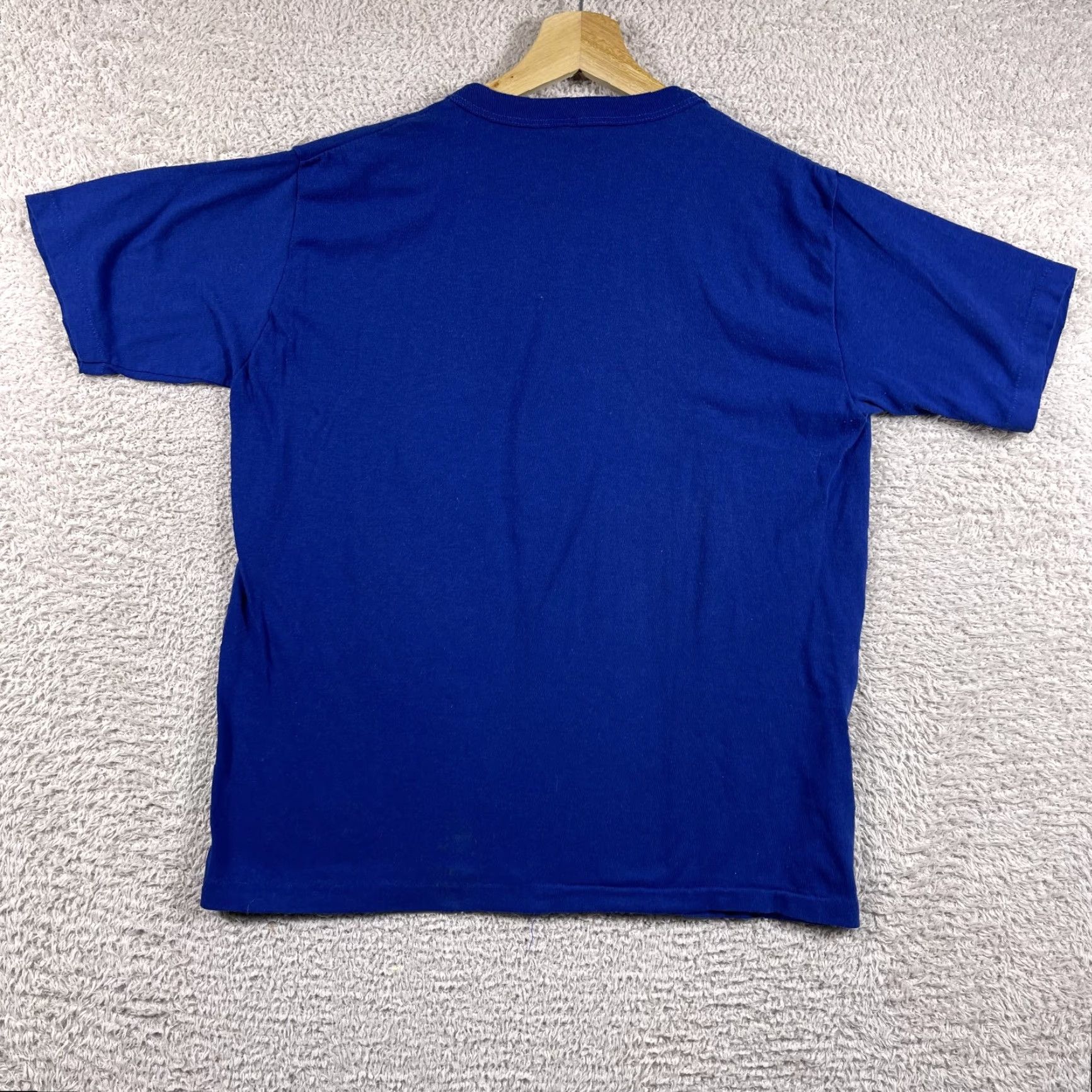 Vintage VINTAGE New Orleans T-Shirt Adult Large Blue Single Stitch Mardi Gras USA Shirt Mens 70s Size US L / EU 52-54 / 3 - 3 Thumbnail