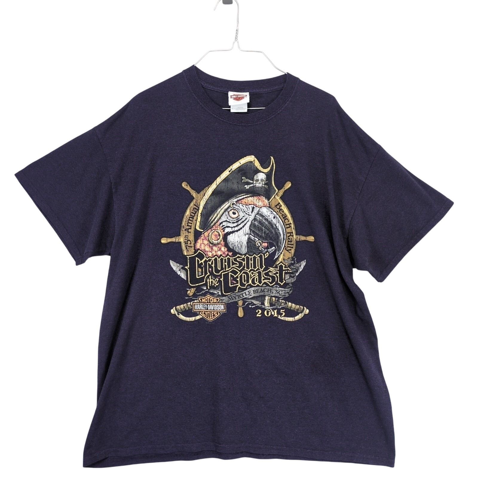 Harley Davidson Harley-Davidson 2015 Cruisin' the Coast Myrtle Beach T-Shirt Size US XL / EU 56 / 4 - 1 Thumbnail