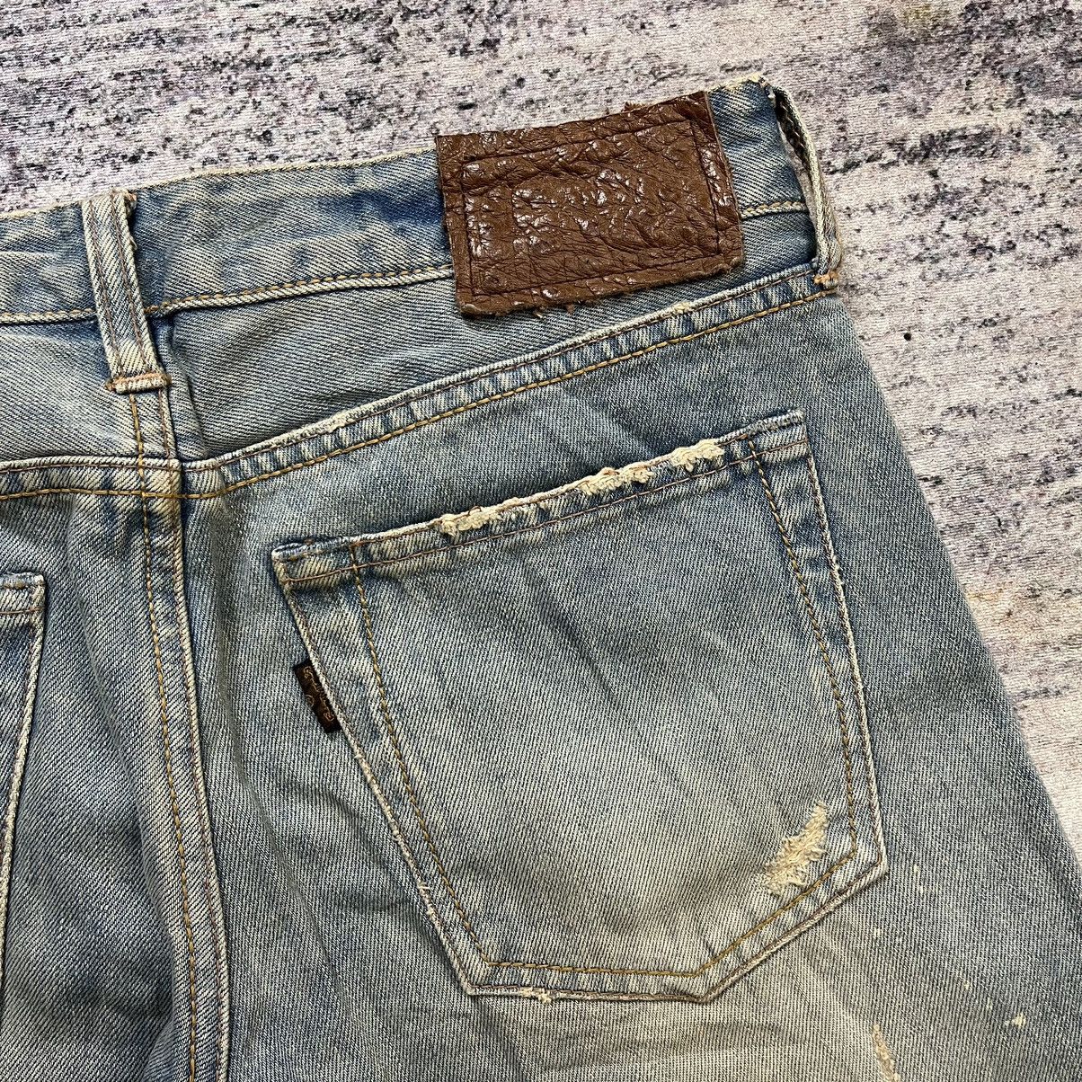 If Six Was Nine GOA Mud Wash distressed selvedge denim pants Size US 31 - 12 Thumbnail