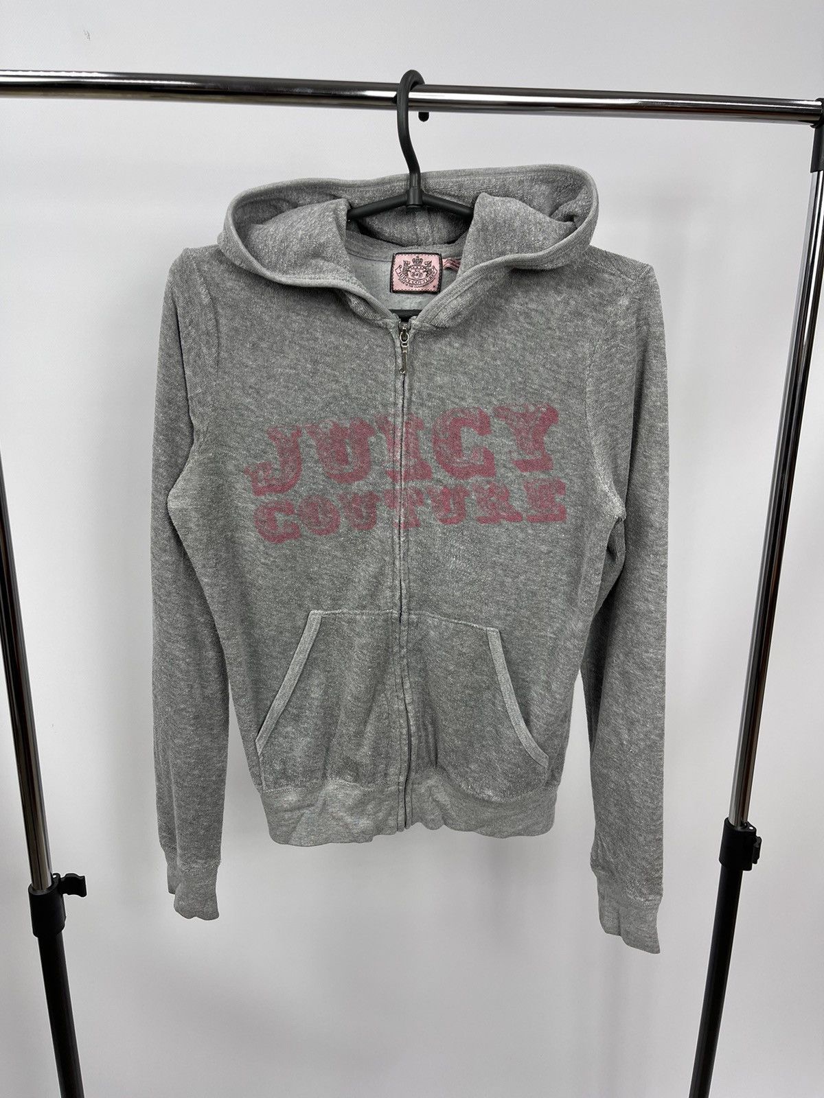 Juicy Couture Juicy Couture Full Zip Long Hoodie Grey Size M Made in USA Size M / US 6-8 / IT 42-44 - 1 Thumbnail