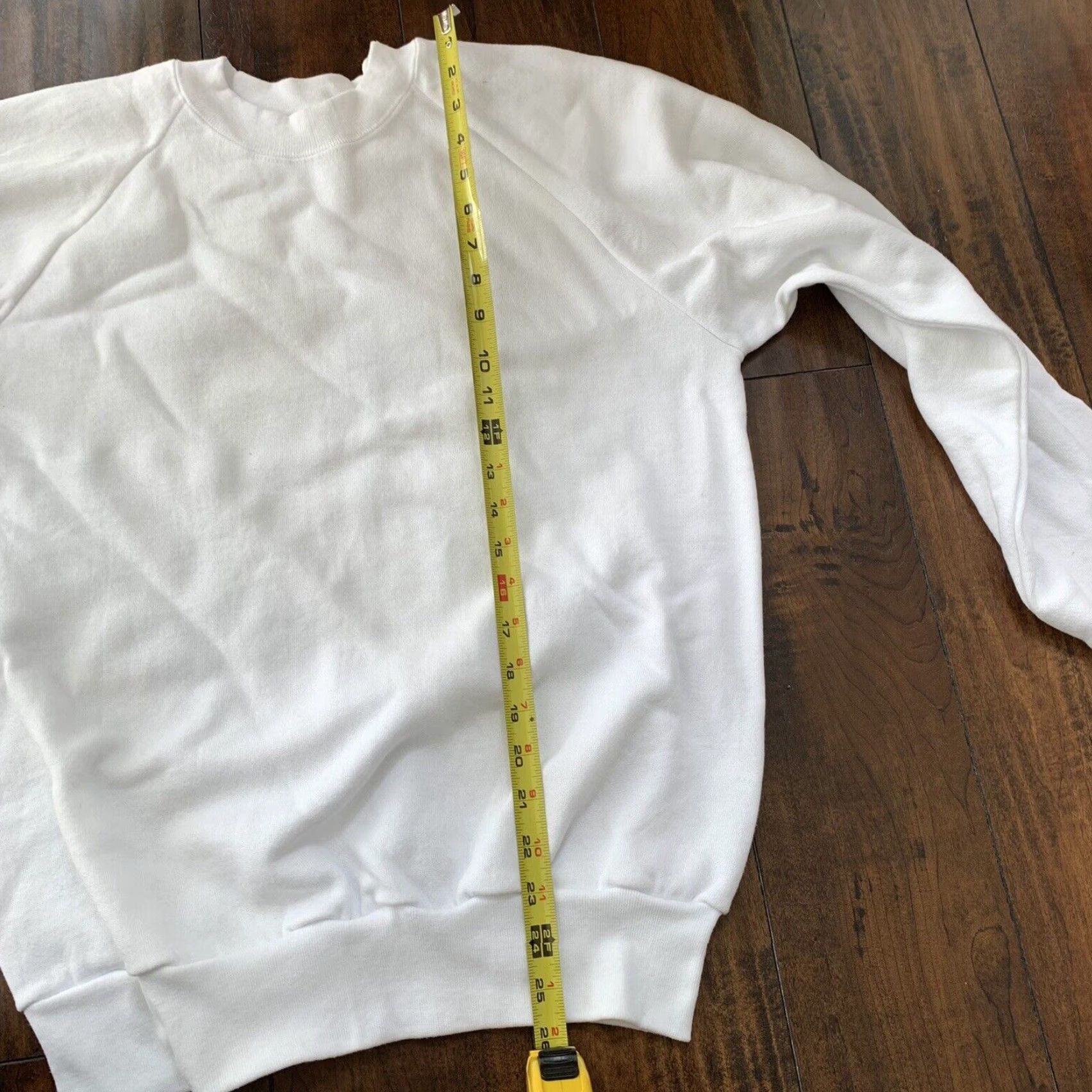 Vintage VINTAGE Oneita BLANK White Sweatshirt T-Shirt 90s Rap Jumper Crew Neck Mens L White 90s Vintage Men Size US L / EU 52-54 / 3 - 6 Thumbnail