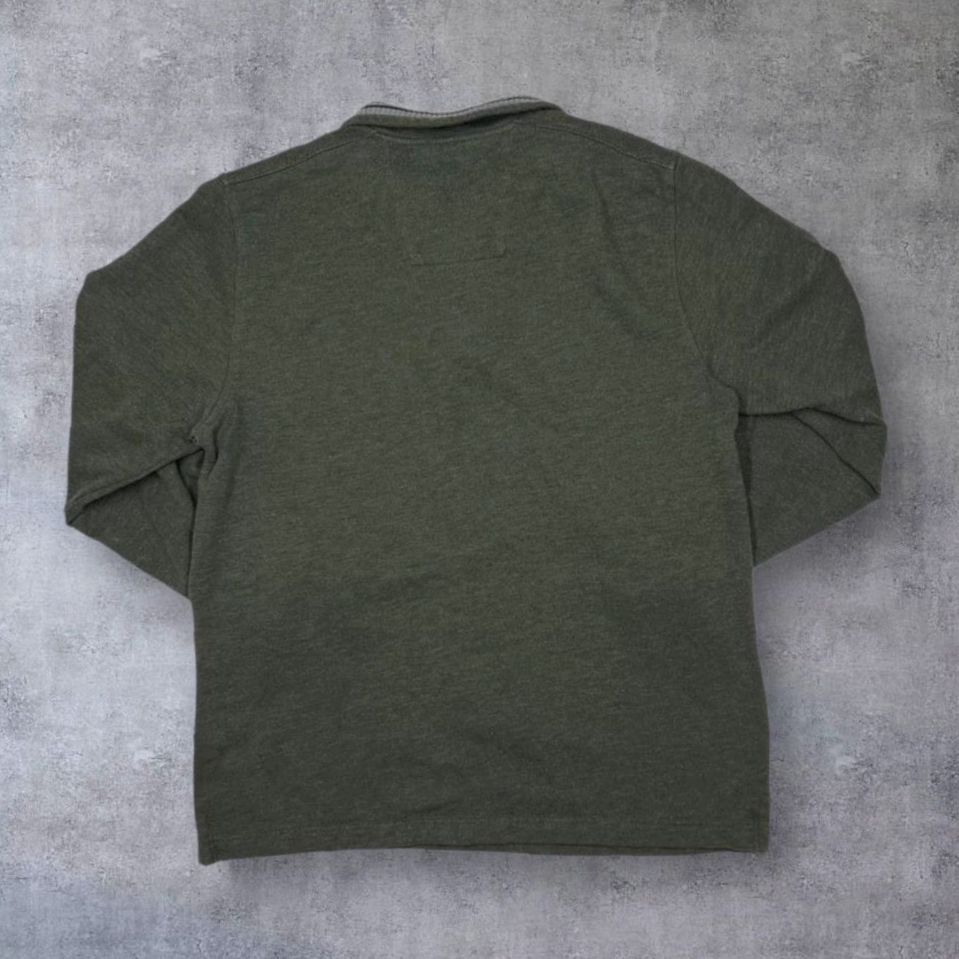 Arrow Arrow Classic Basic Essential 1/4 Zip Green Pullover Sweatshirt L Mens Long Sleeve Size US L / EU 52-54 / 3 - 2 Thumbnail