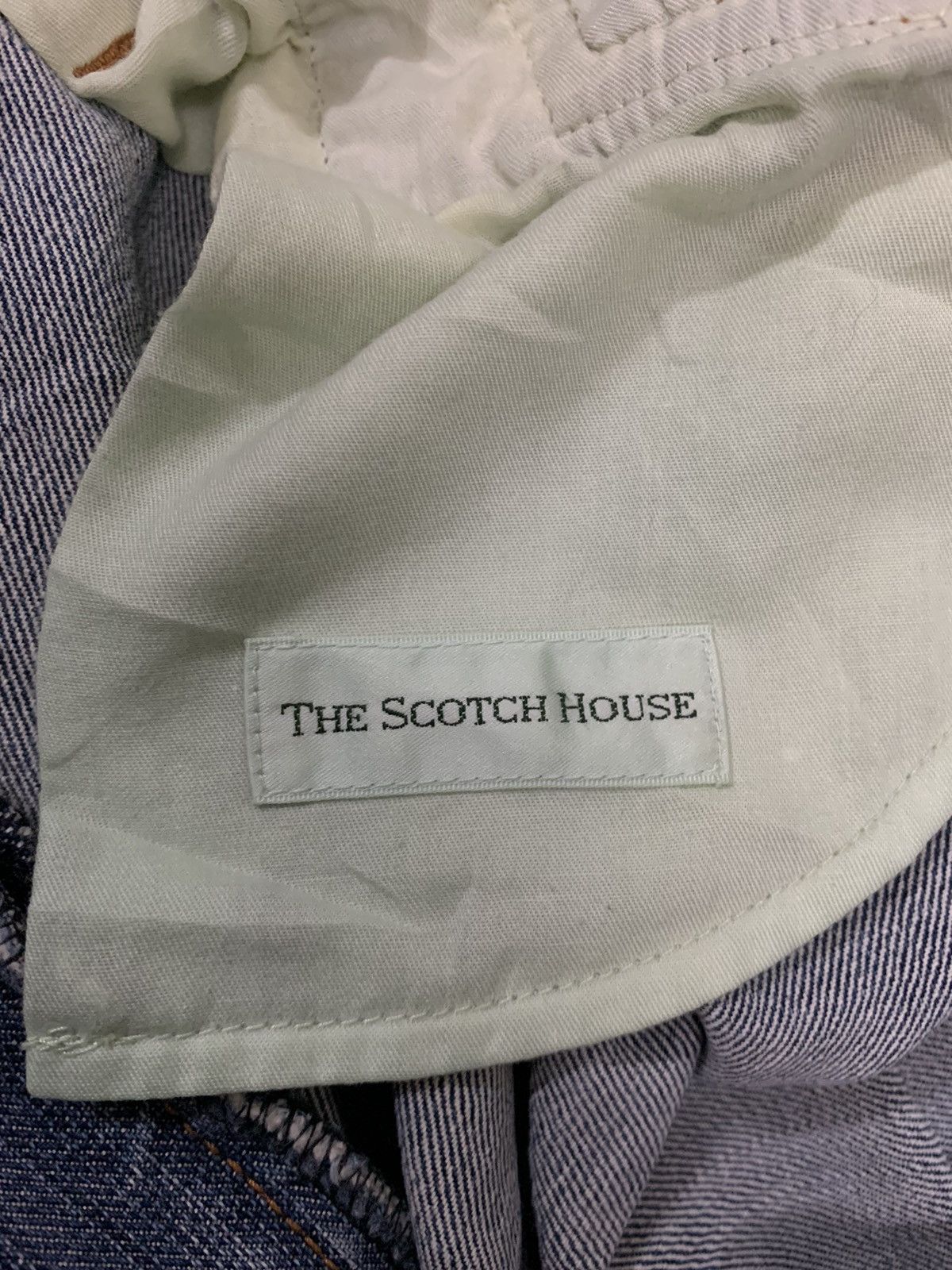 Vintage Vintage Japanese The Scotch House Blue Washed Loose Jeans Size US 31 - 18 Thumbnail
