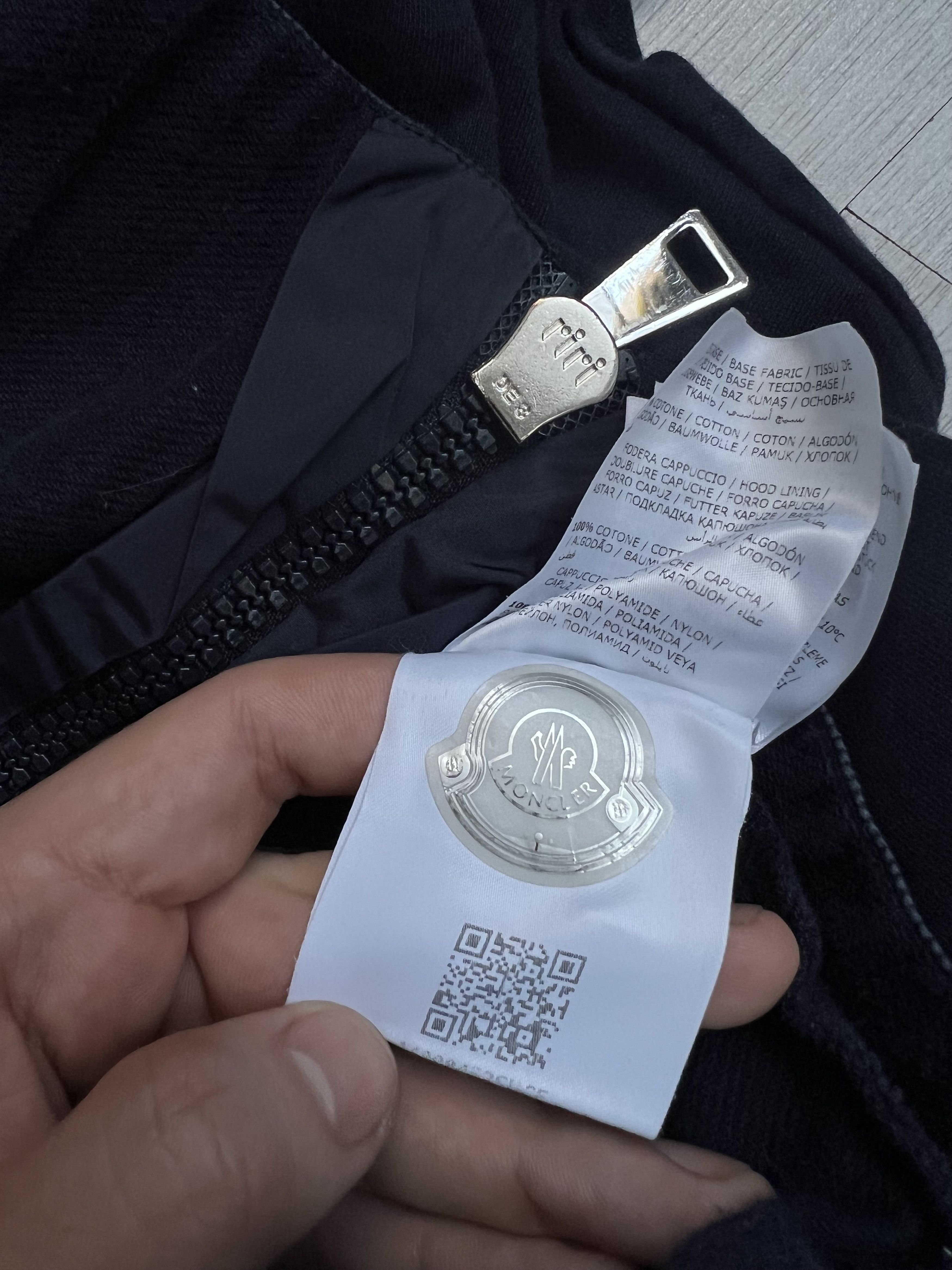 Moncler Moncler Navy Blue Cotton Knit Zipped Hooded Sweatshirt Size S / US 4 / IT 40 - 9 Thumbnail