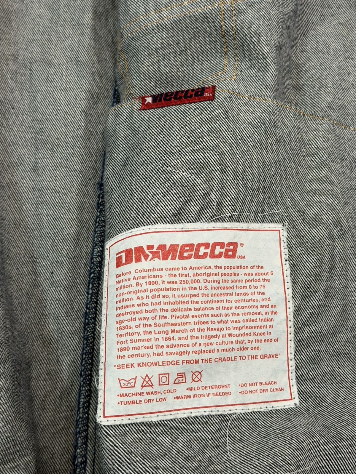 Mecca Y2K Mecca DNM Size XXL Heavy Denim Jean Jacket Urban Trucker Size US XXL / EU 58 / 5 - 11 Thumbnail