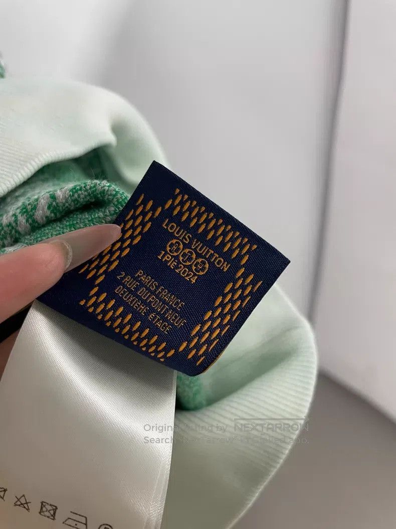 Louis Vuitton Louis Vuitton Green checkerboard full logo knit sweatshirt Size US S / EU 44-46 / 1 - 6 Thumbnail