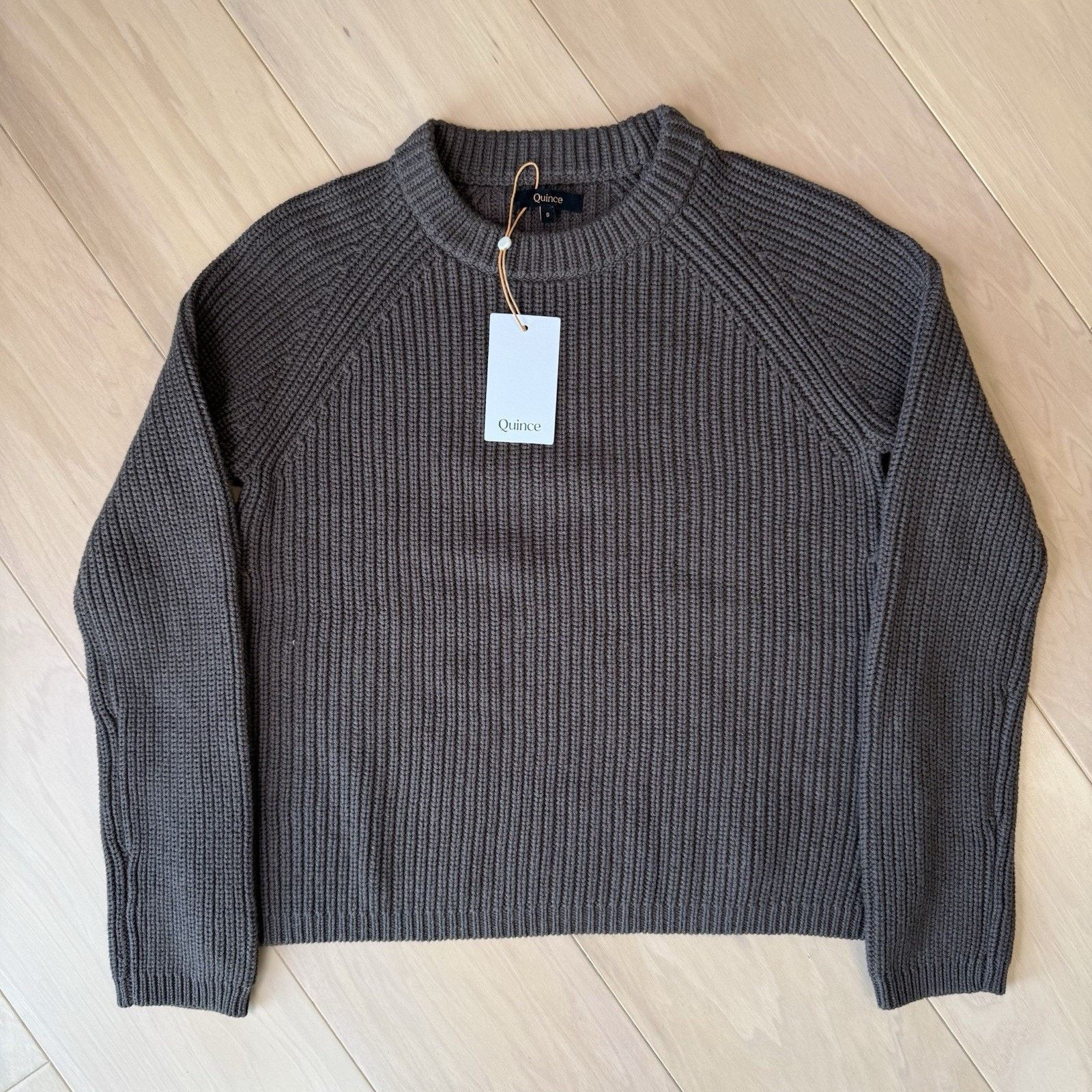 Quince Quince Fisherman Crew Sweater Women's Small Brown Organic Size S / US 4 / IT 40 - 3 Thumbnail