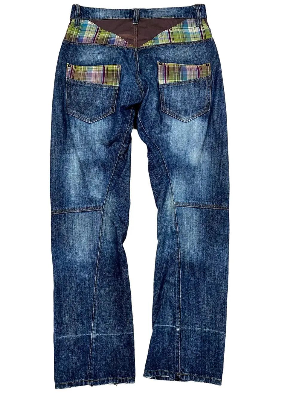 Japanese Brand 🔥Vintage BreathMint Denim Double Waist Multi Pocket Rare🔥 Size US 34 / EU 50 - 2 Thumbnail