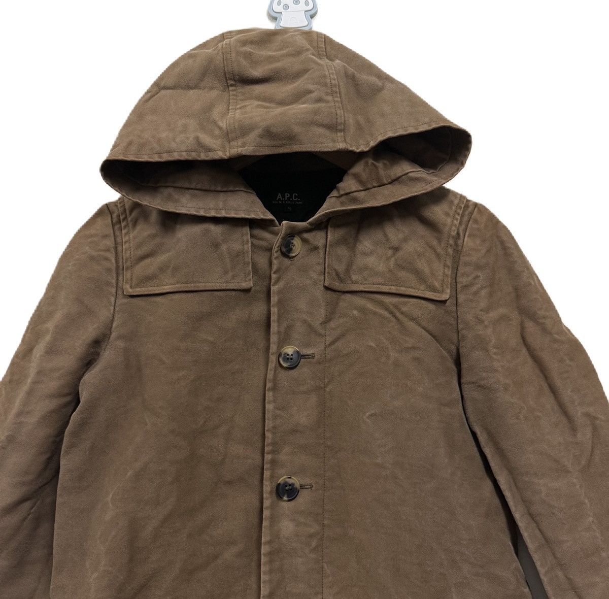 A.P.C. APC Moleskin Hoodie Long Jacket Size US S / EU 44-46 / 1 - 4 Thumbnail