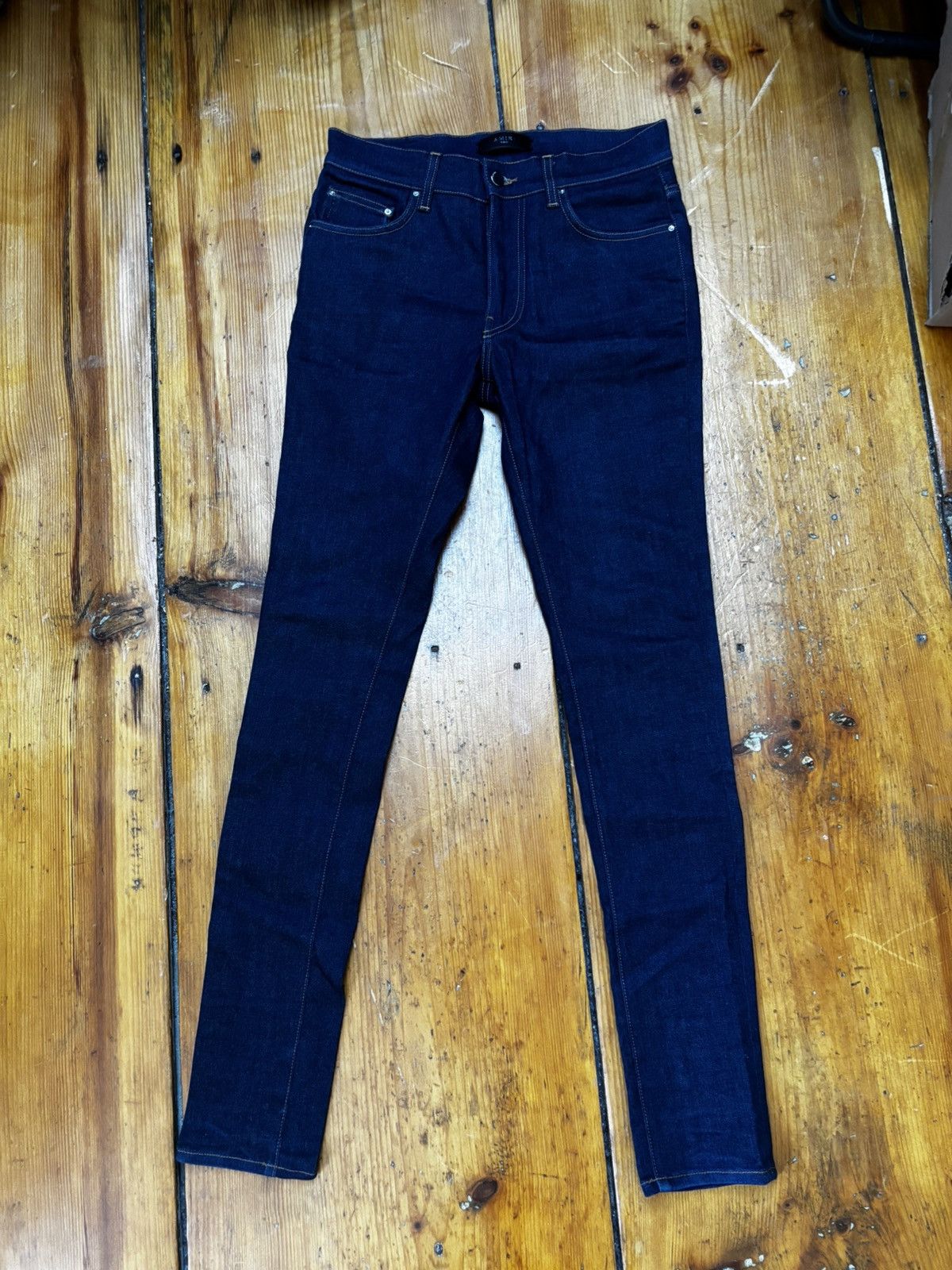 Amiri Amiri stack mx1 indigo denim jeans Size US 31 - 1 Thumbnail