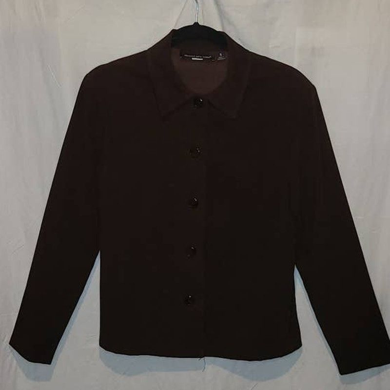 Briggs & Riley Briggs New York Brown Button Down Jacket Size Small Size S / US 4 / IT 40 - 1 Thumbnail