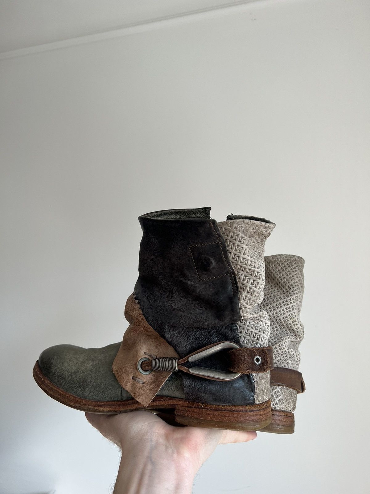 A.S.98 × Guidi A.S 98 Avant Garde Leather Airstep Shoes Boots Size US 8 / IT 38 - 4 Thumbnail