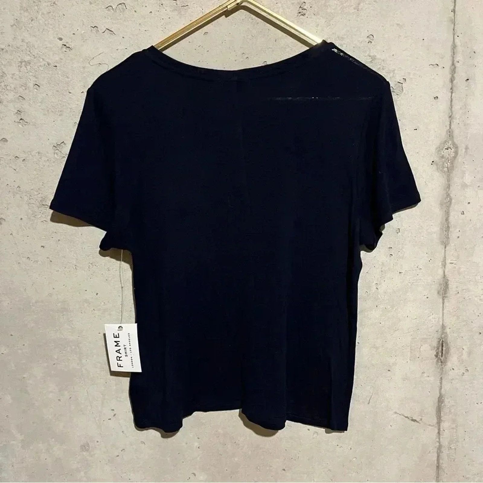 Frame Frame NWT Navy Blue Short Sleeve Oversized T-Shirt Size M Size M / US 6-8 / IT 42-44 - 9 Thumbnail