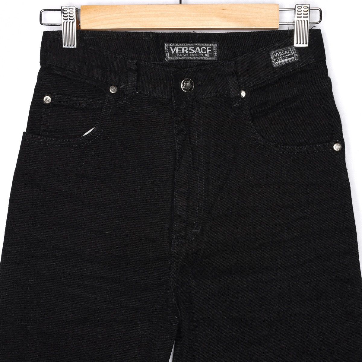 Versace Jeans Couture Versace Jeans Couture Vintage Black Denim Jeans Skinny Pants Size 27" / US 4 / IT 40 - 8 Thumbnail
