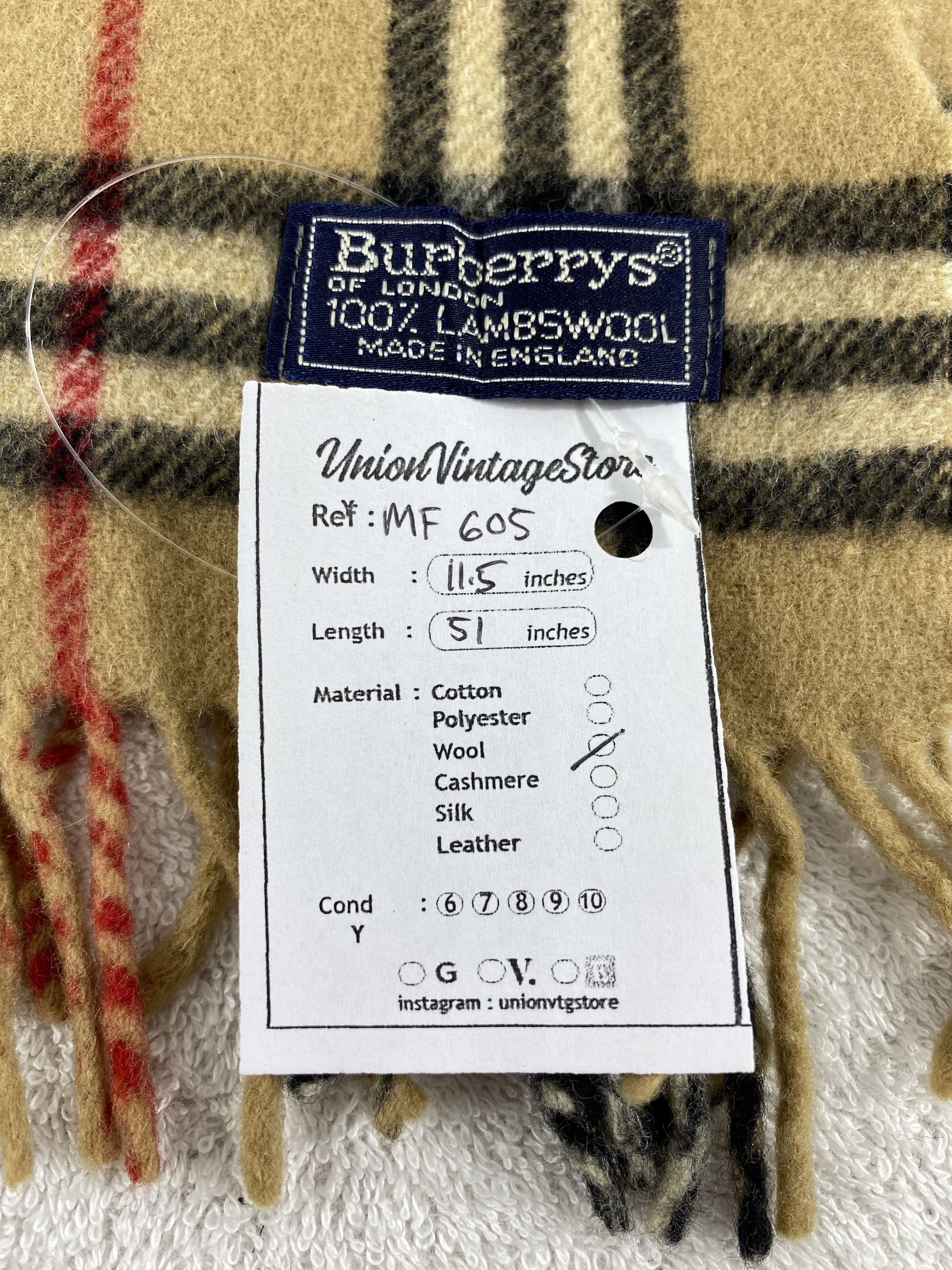 Burberry Vintage Burberry Scarf/Muffler/Neckwear MF605 Size ONE SIZE - 4 Thumbnail