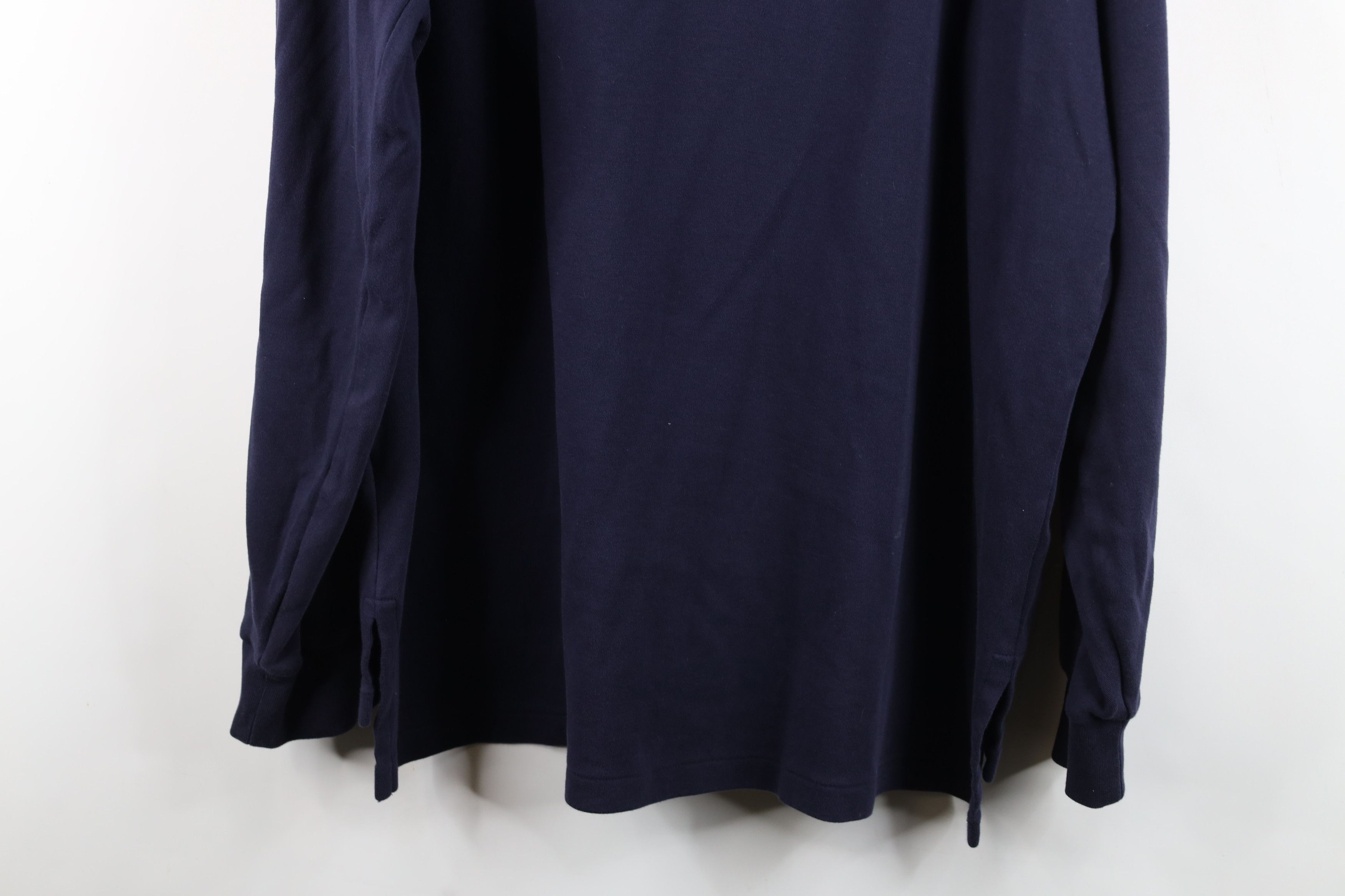 Ralph Lauren Vintage 90s Ralph Lauren Cotton Long Sleeve Rugby Polo Blue Size US XL / EU 56 / 4 - 13 Thumbnail