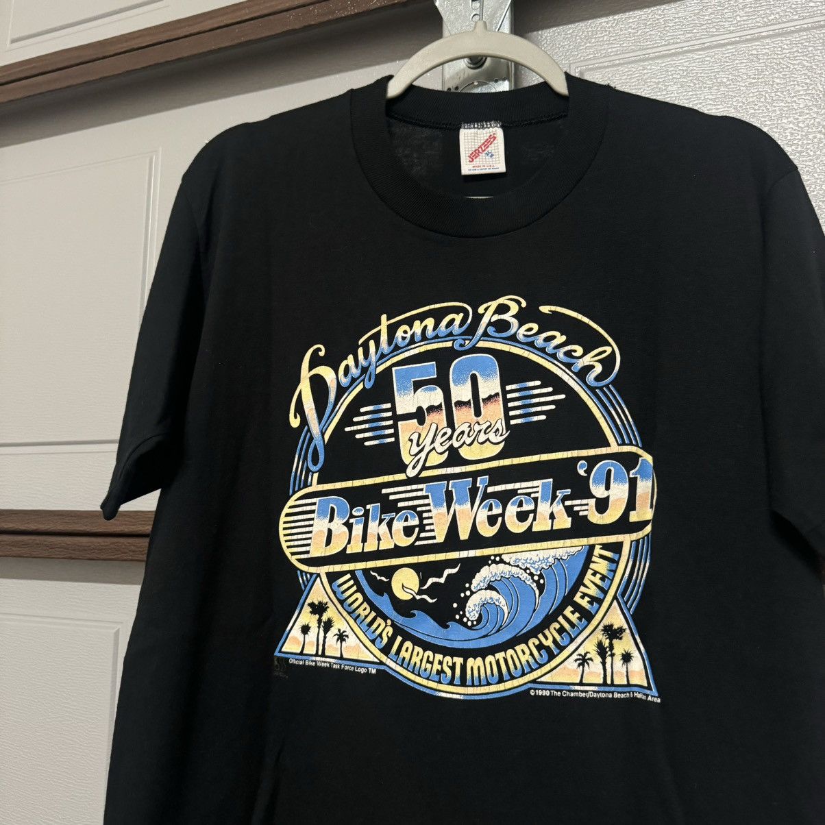 Harley Davidson × Vintage Vintage 90s Daytona Beach Bike Week 1991 Thin XL Size US XL / EU 56 / 4 - 3 Thumbnail