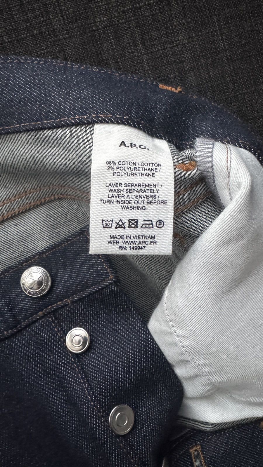 A.P.C. Petit Standard Jeans - 33 Size US 33 - 4 Thumbnail