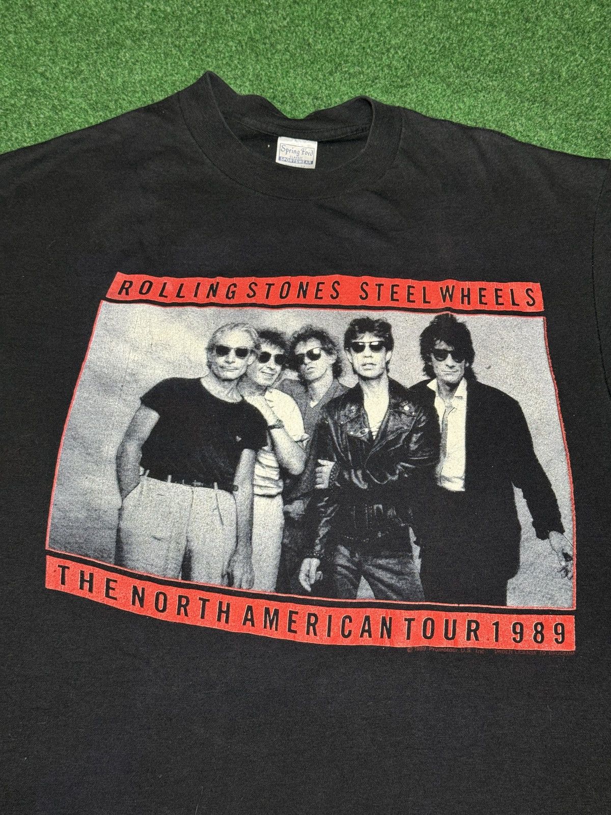 Brockum Vintage 80s Rolling Stones 21x28 Concert L/XL T Shirt Size US L / EU 52-54 / 3 - 2 Thumbnail