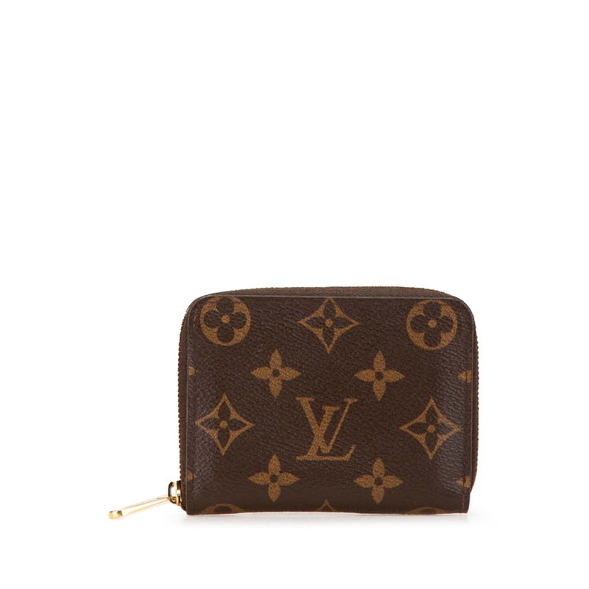 Louis Vuitton Monogram Zippy Coin Purse Case M60067 Brown Pvc Leather Women's Louis Vuitton