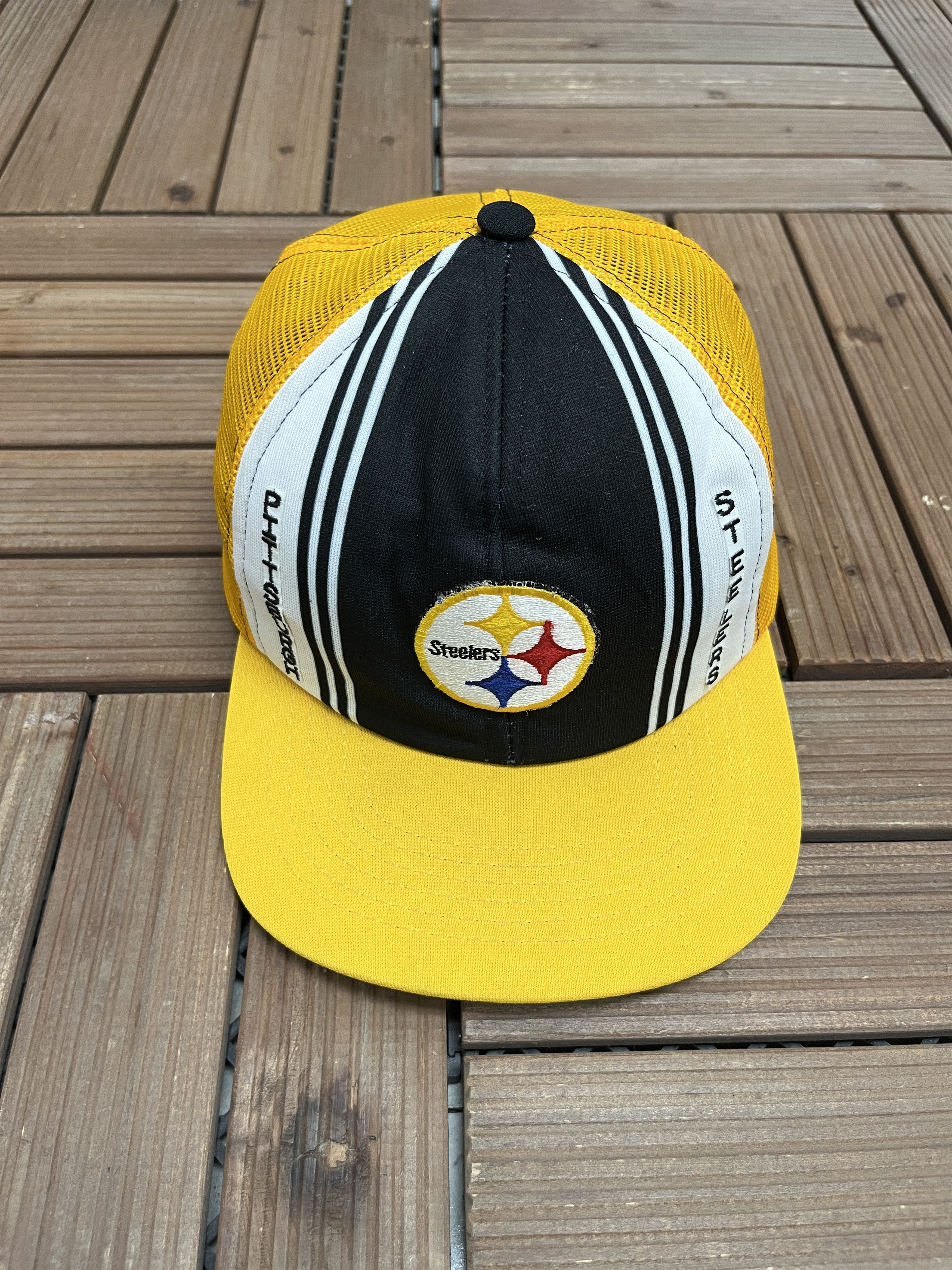 Vintage Pittsburgh Steelers Vintage Trucker Snap Back Hat Size ONE SIZE - 2 Thumbnail