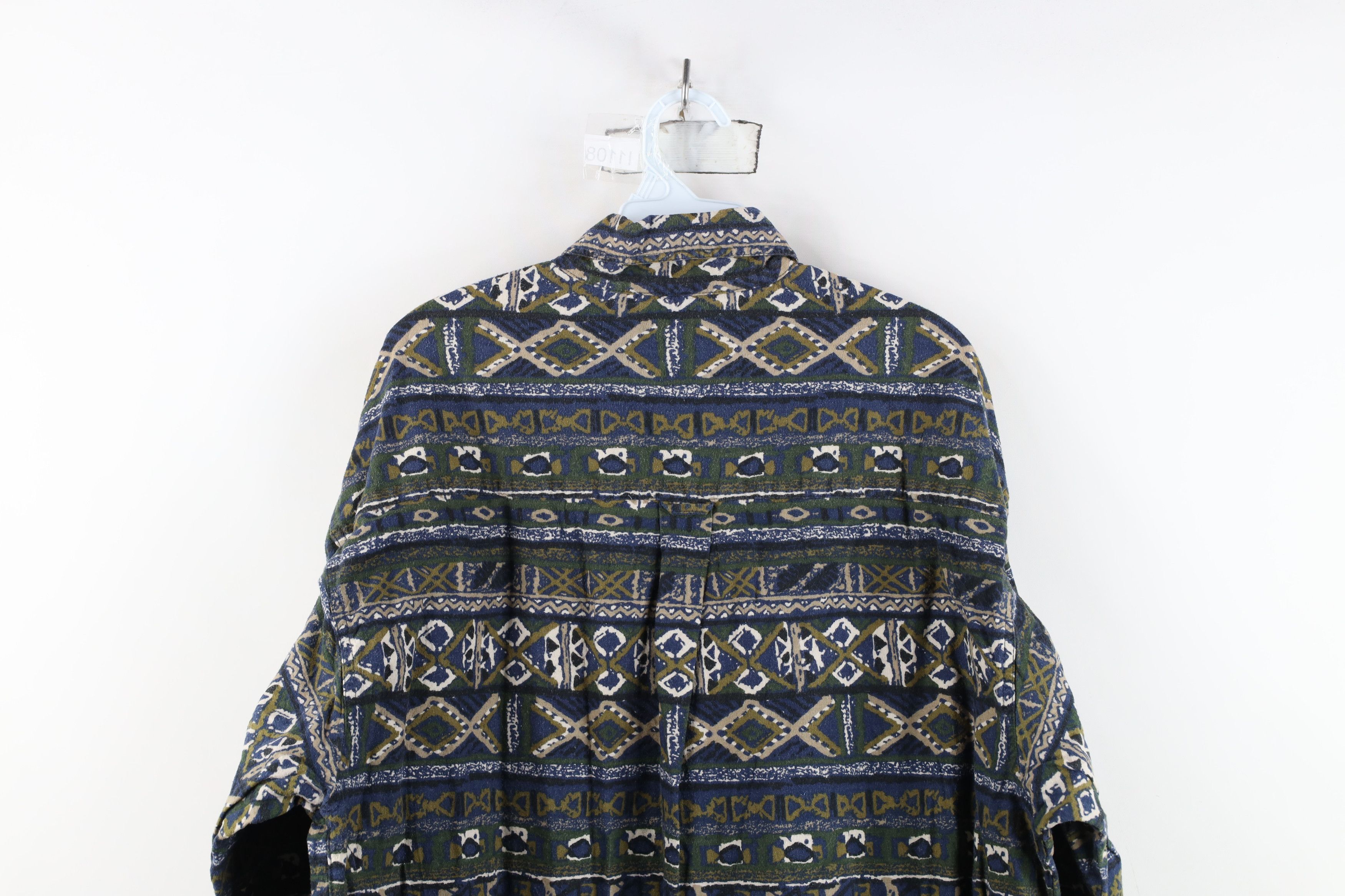 Columbia Vintage 90s Columbia Geometric Flannel Button Down Shirt Size US XXL / EU 58 / 5 - 10 Thumbnail