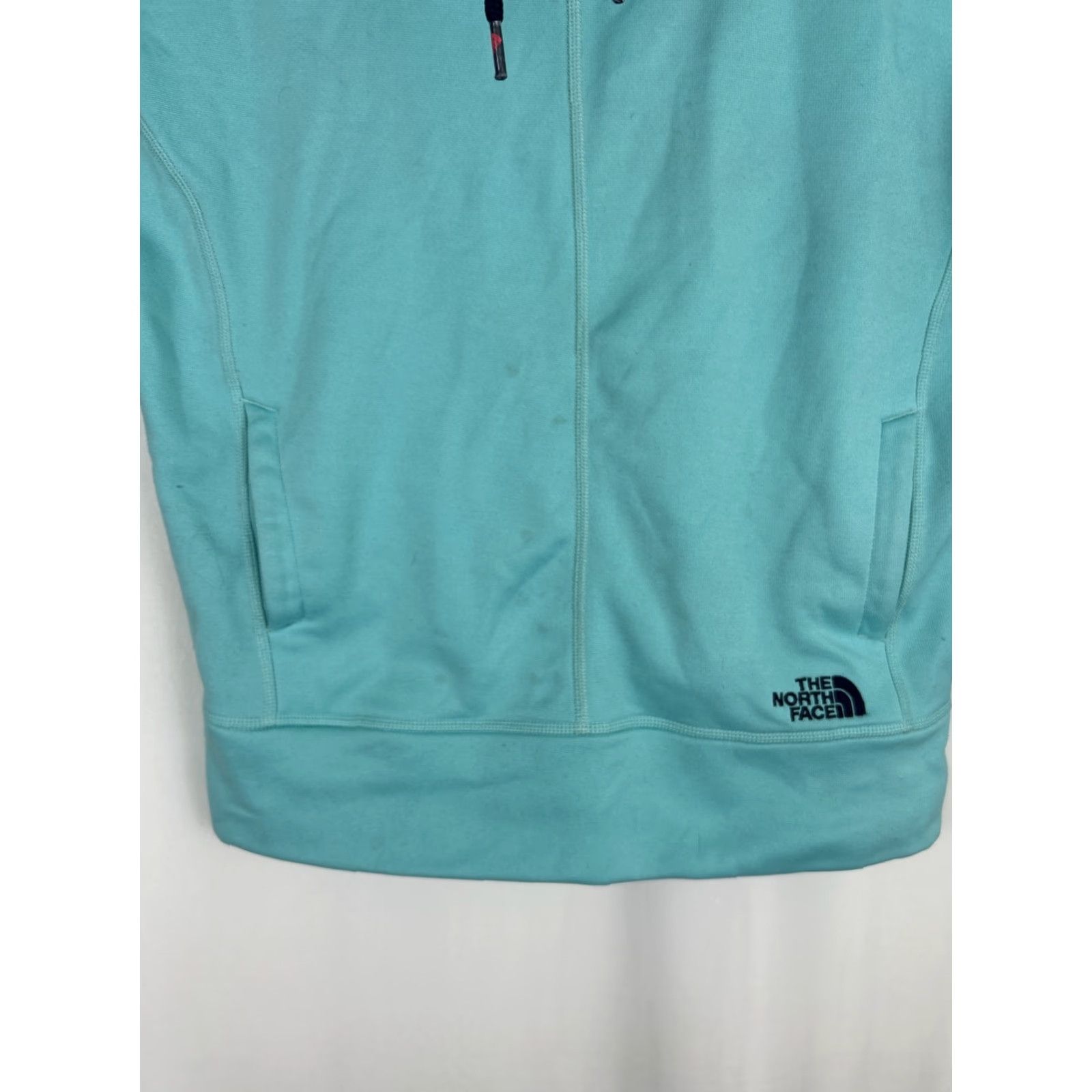 The North Face The North Face Womens Hoodie Large Long Sleeve High Neck Teal Pullover Size L / US 10 / IT 46 - 5 Thumbnail
