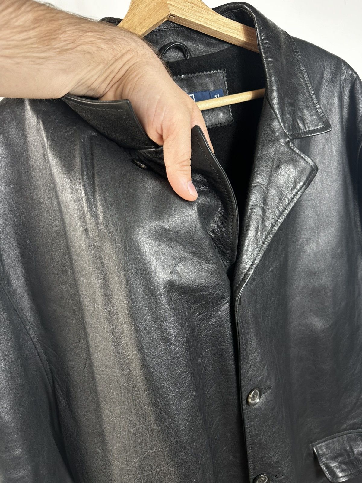 Polo Ralph Lauren Polo Ralph Lauren Vintage Genuine Leather Car Coat Jacket XL Size US XL / EU 56 / 4 - 7 Thumbnail