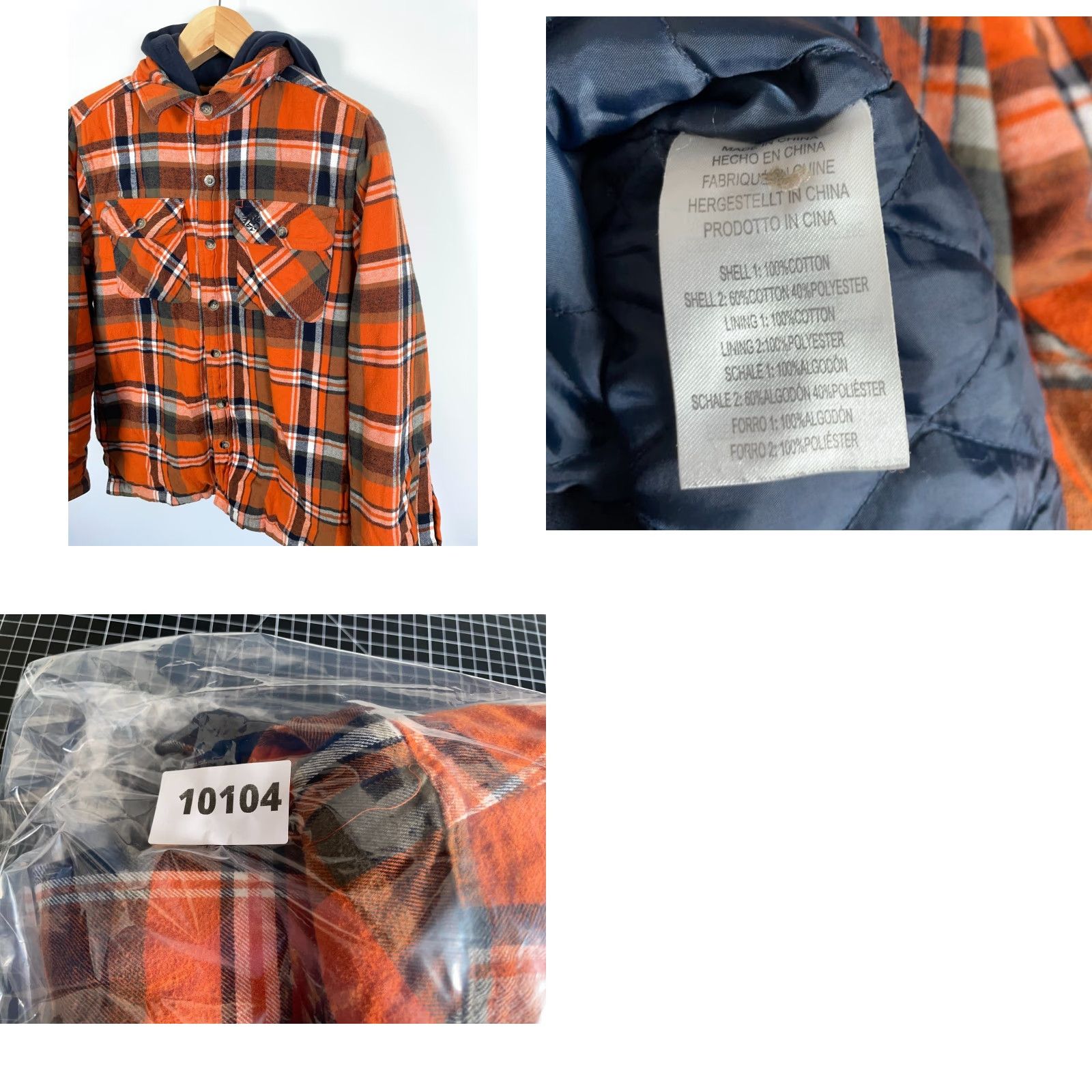 Vintage Legendary Whitetails Jacket Hooded Zip Flannel Orange Plaid Shacket Men's Medium Size US M / EU 48-50 / 2 - 9 Thumbnail