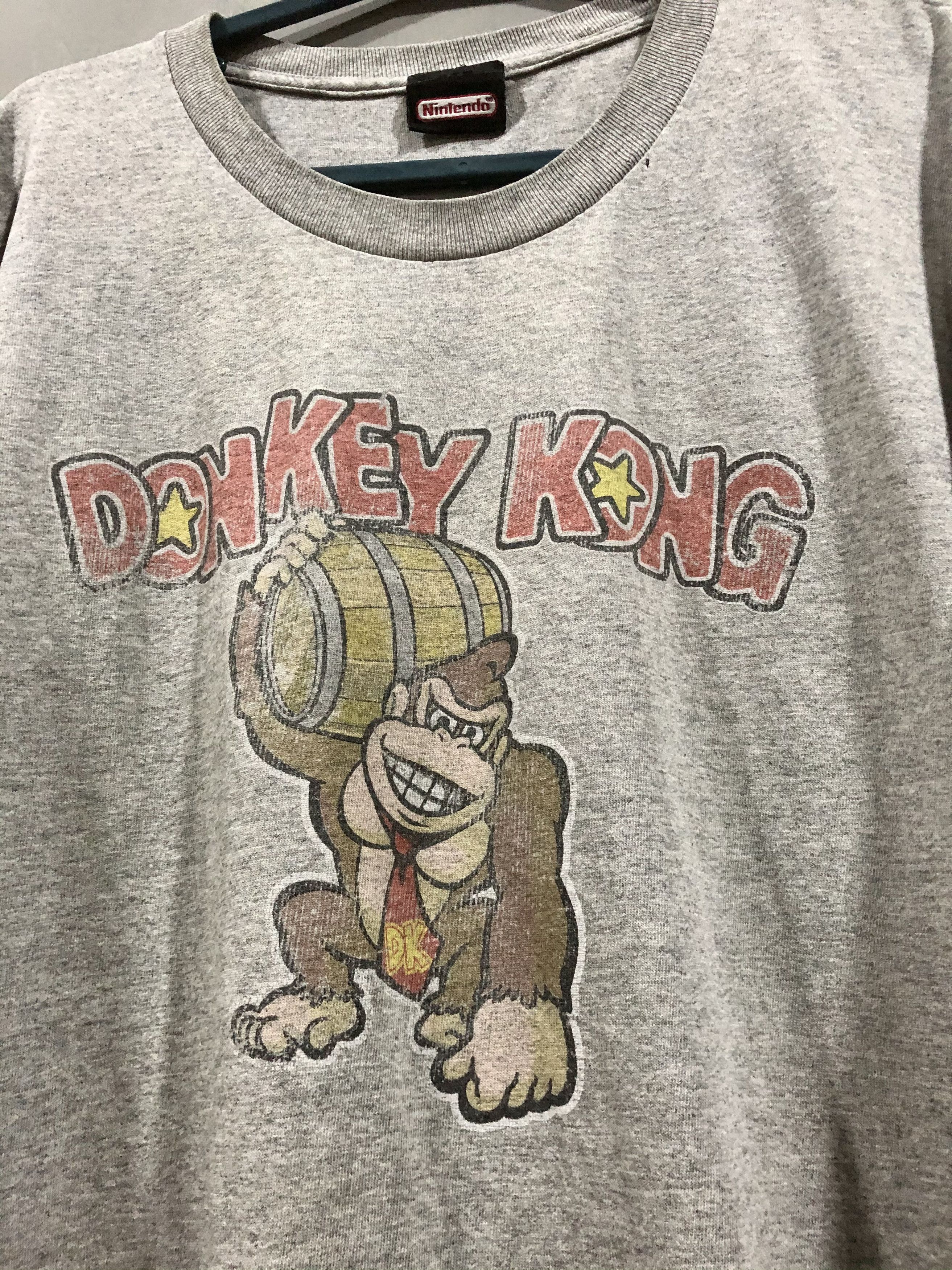 Nintendo Vintage 00s Nintendo Donkey Kong Tshirt Size US XL / EU 56 / 4 - 2 Thumbnail