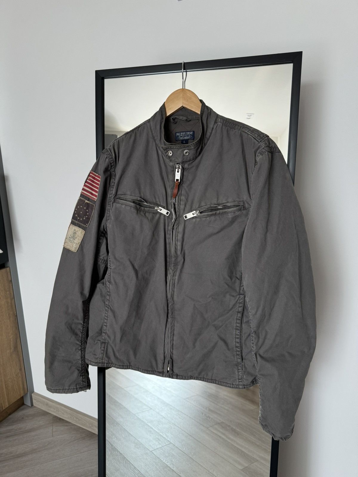 RALPH LAUREN 67 Biking Jacket Size L 40 COTTON 100% Vintage