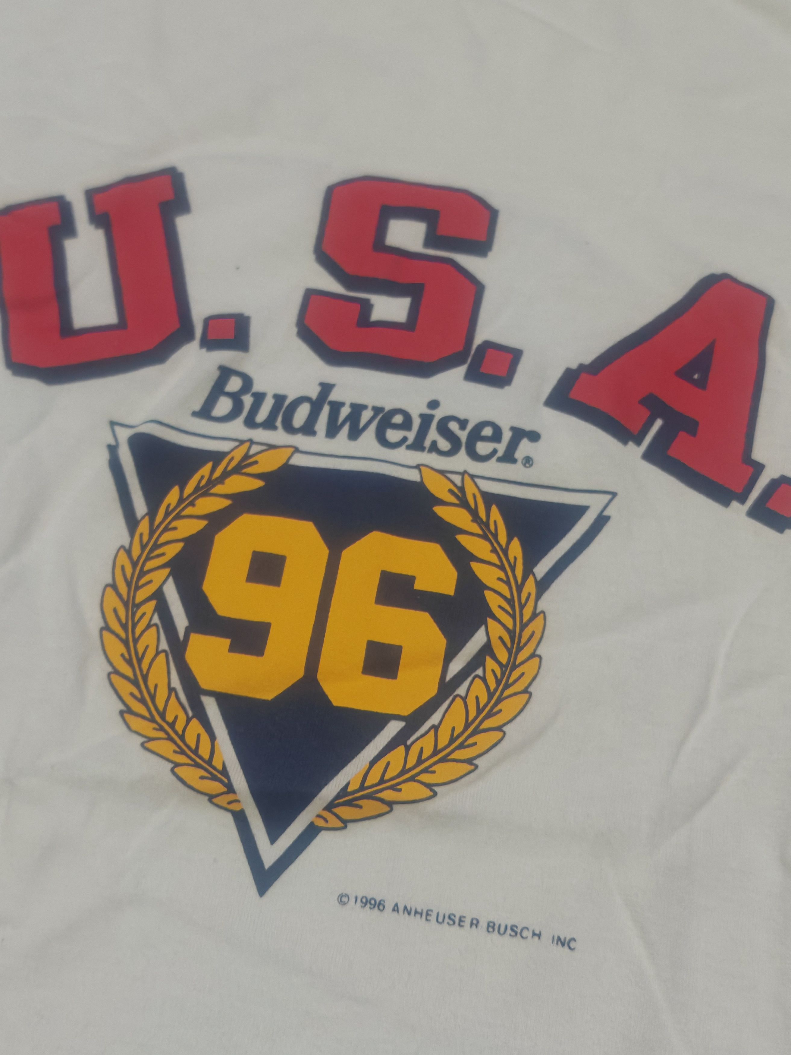 Vintage Vintage 90's Budweiser USA Tshirt Size US M / EU 48-50 / 2 - 3 Thumbnail