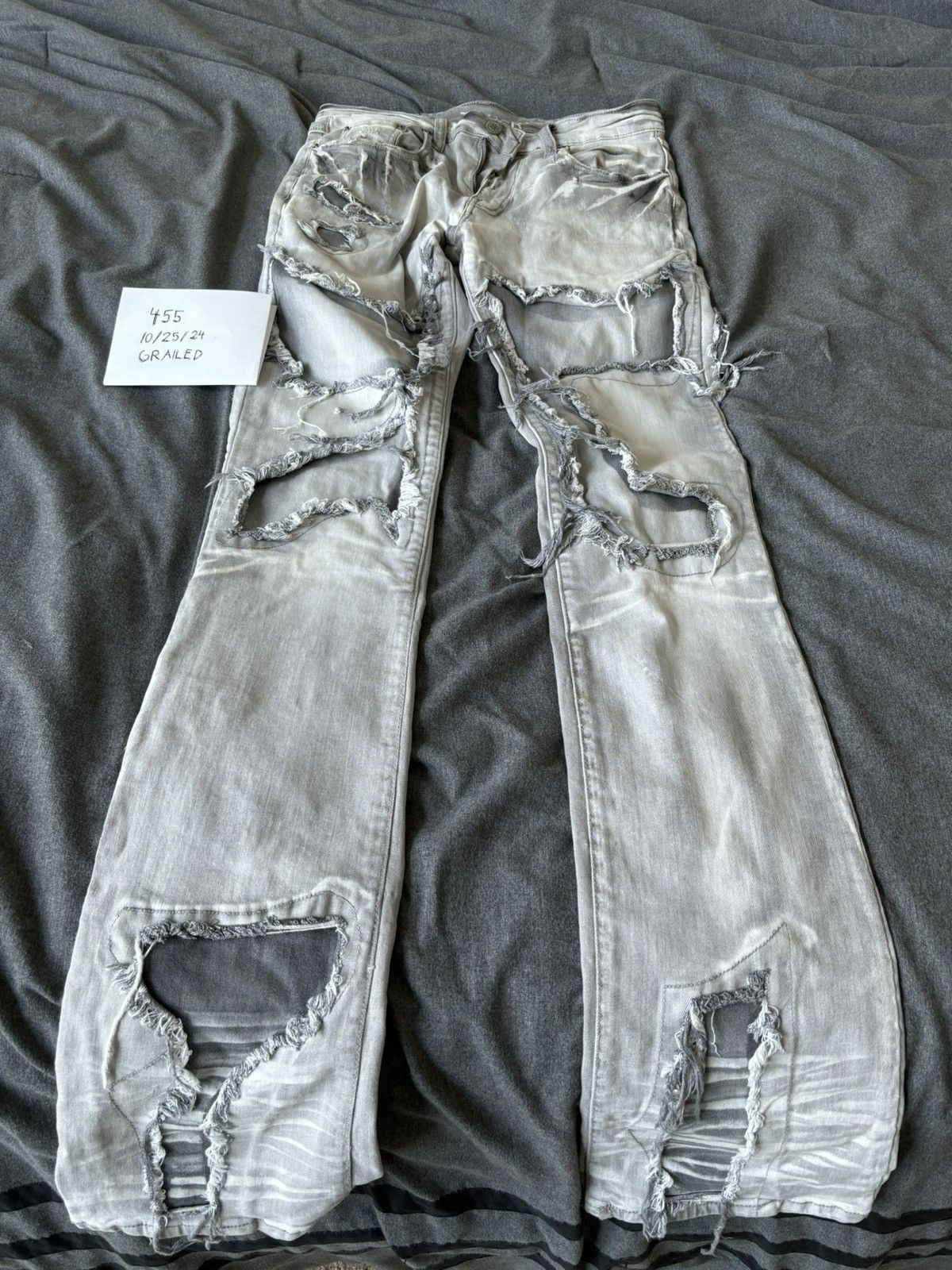 Designer Taker Continuous R&R Stacked Denim “Ice Gray” Size US 32 / EU 48 - 2 Thumbnail