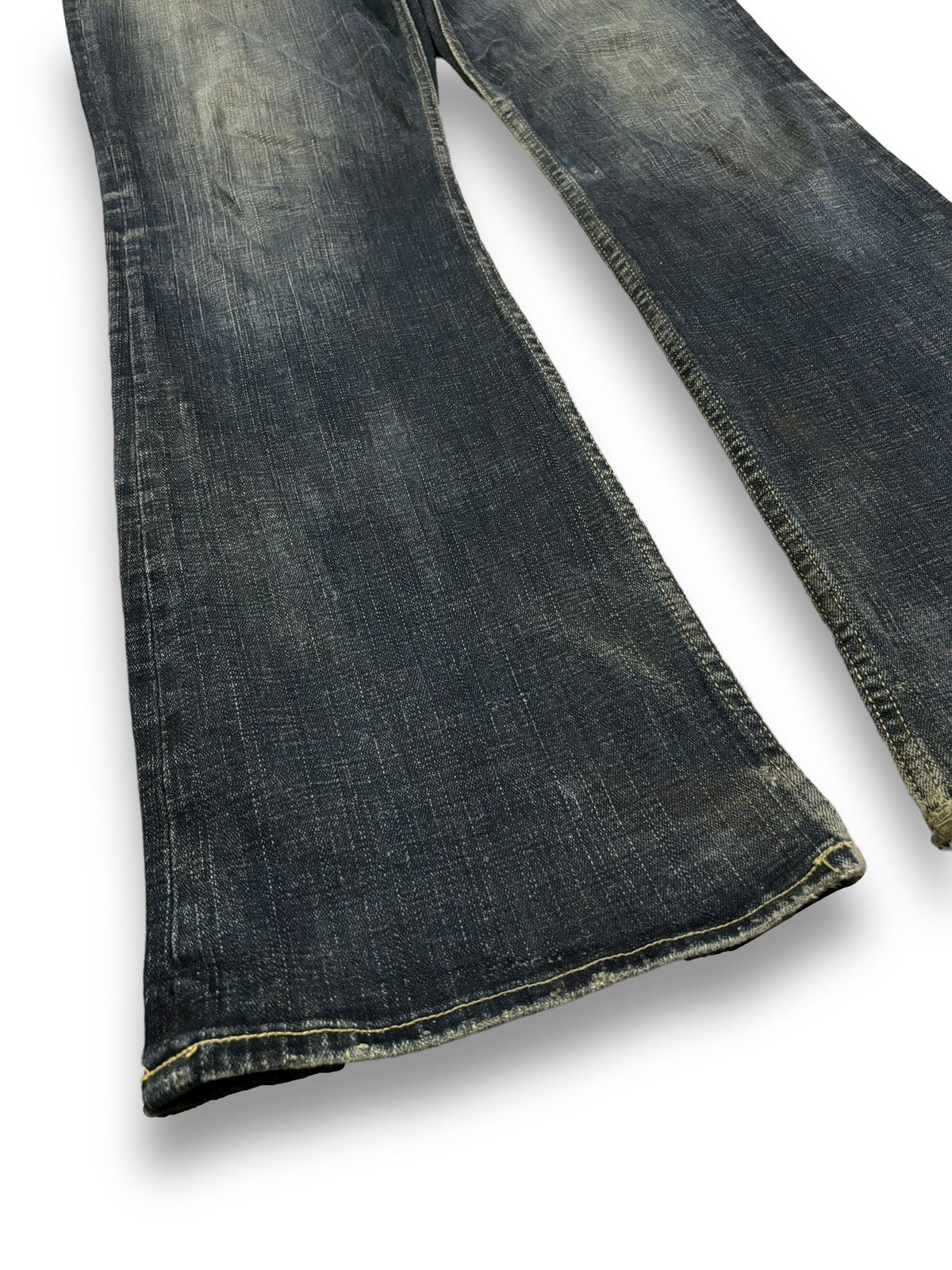Hysteric Glamour Vintage Japanese Brand Studded Pocket Washed Flare Jeans Size US 33 - 12 Thumbnail