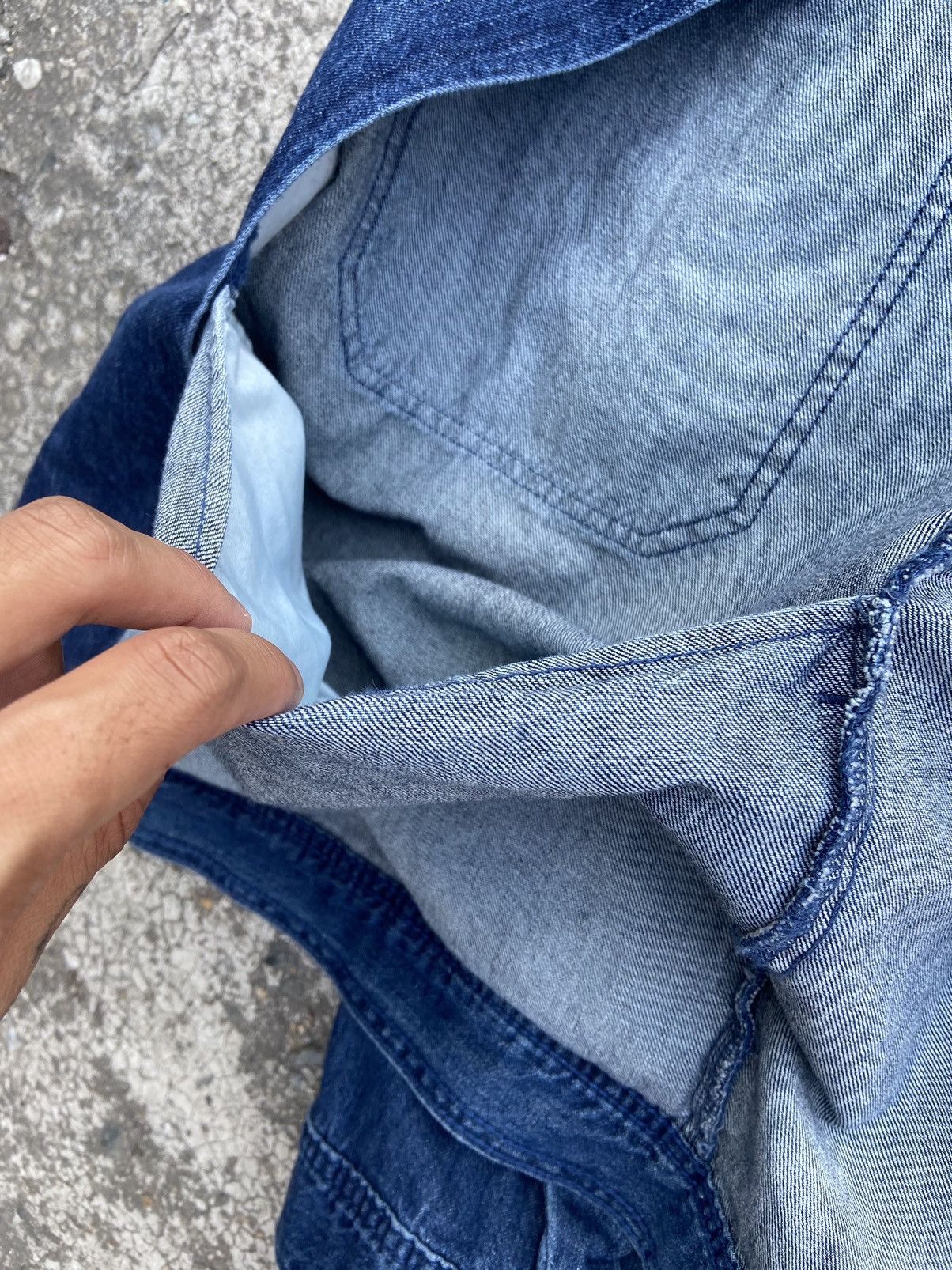 Japanese Brand × Vintage GU utility denim jacket workwear Size US M / EU 48-50 / 2 - 8 Thumbnail