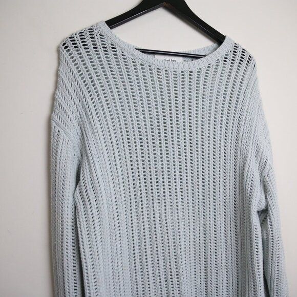 Aritzia Aritzia Wilfred Free Afterglow Glacier Blue Mesh Sweater Size S / US 4 / IT 40 - 2 Thumbnail