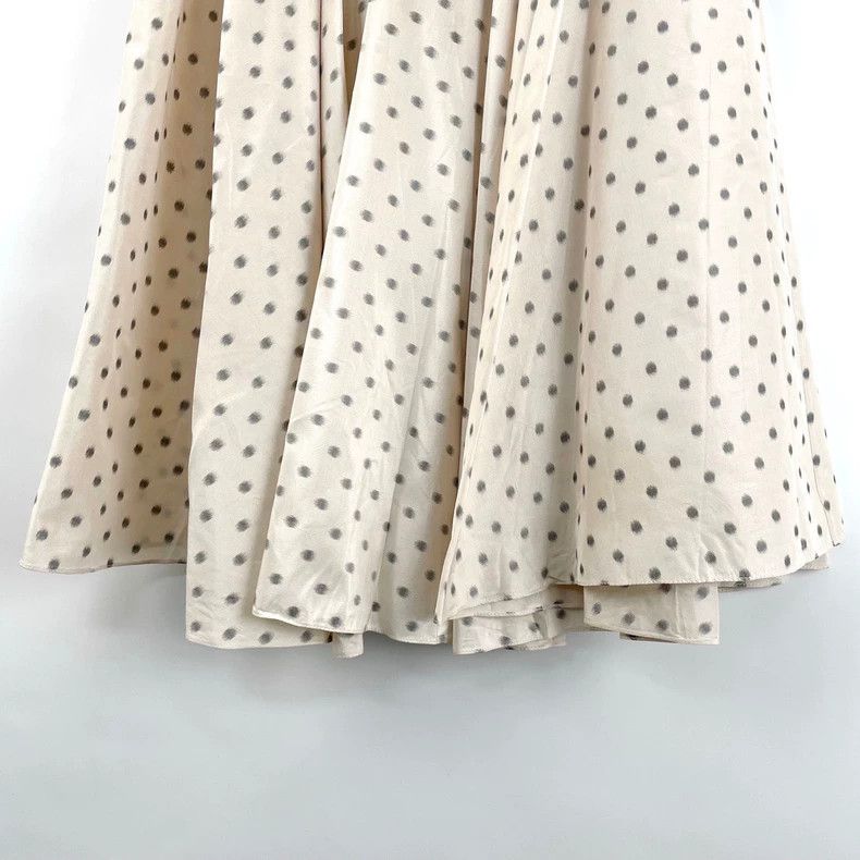 Dior Dior Beige polka dot pleated skirt 2505-Nextarrow Size 25" / US 0 / IT 36 - 4 Thumbnail