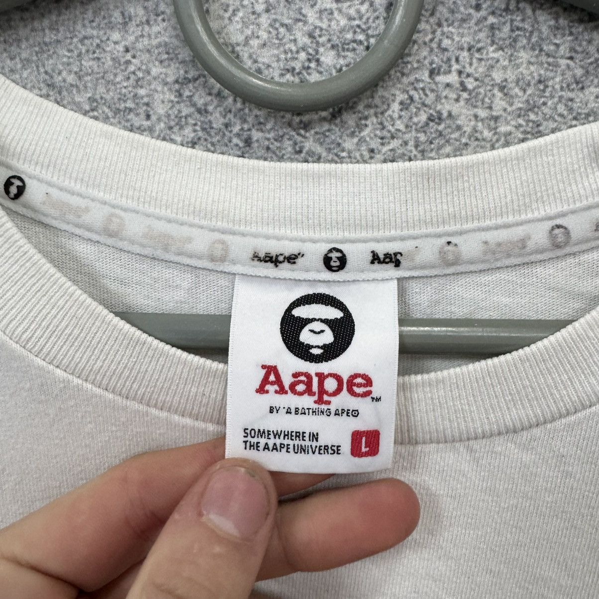 Aape Aape T-shirt Big Logo Bape Tee Size US L / EU 52-54 / 3 - 4 Thumbnail