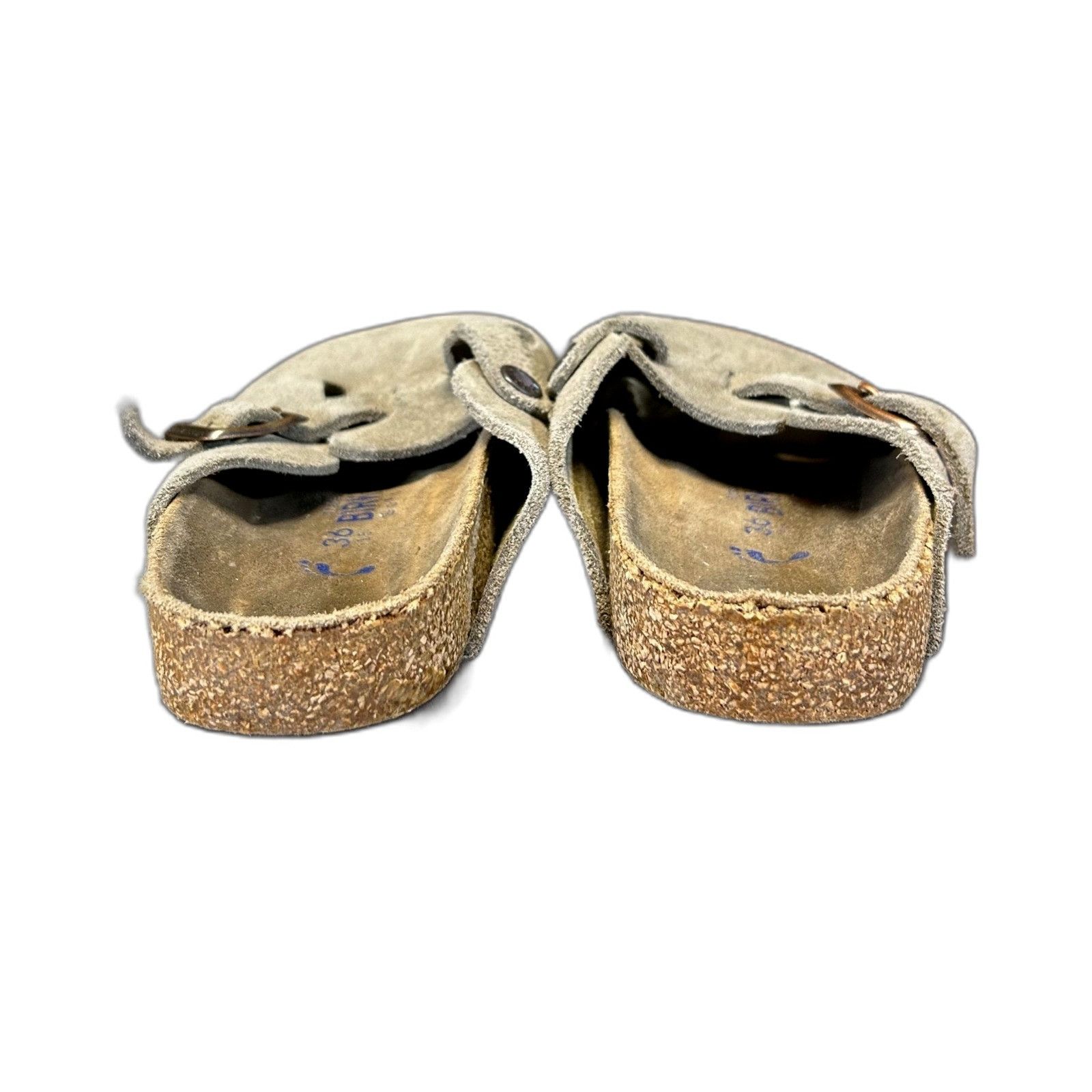 Birkenstock Birkenstock Boston Soft Footbed Suede Taupe Clogs Women's Si Size US 5.5 / EU 38 - 7 Thumbnail