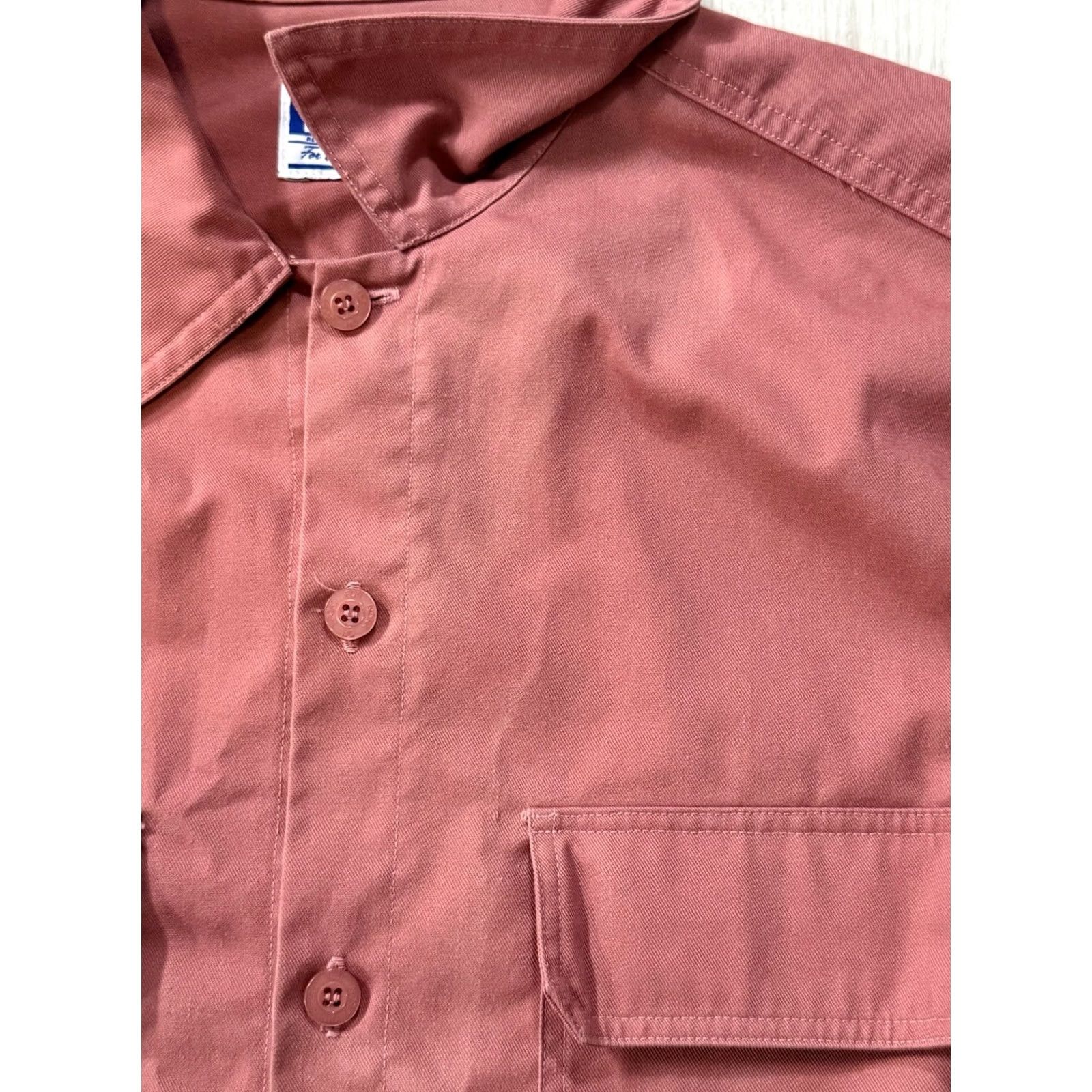 Vintage Rosa Rugosa Men’s Gwynne Long Sleeve Shirt M Dusty Rose Workwear Button-Up Size US M / EU 48-50 / 2 - 5 Thumbnail