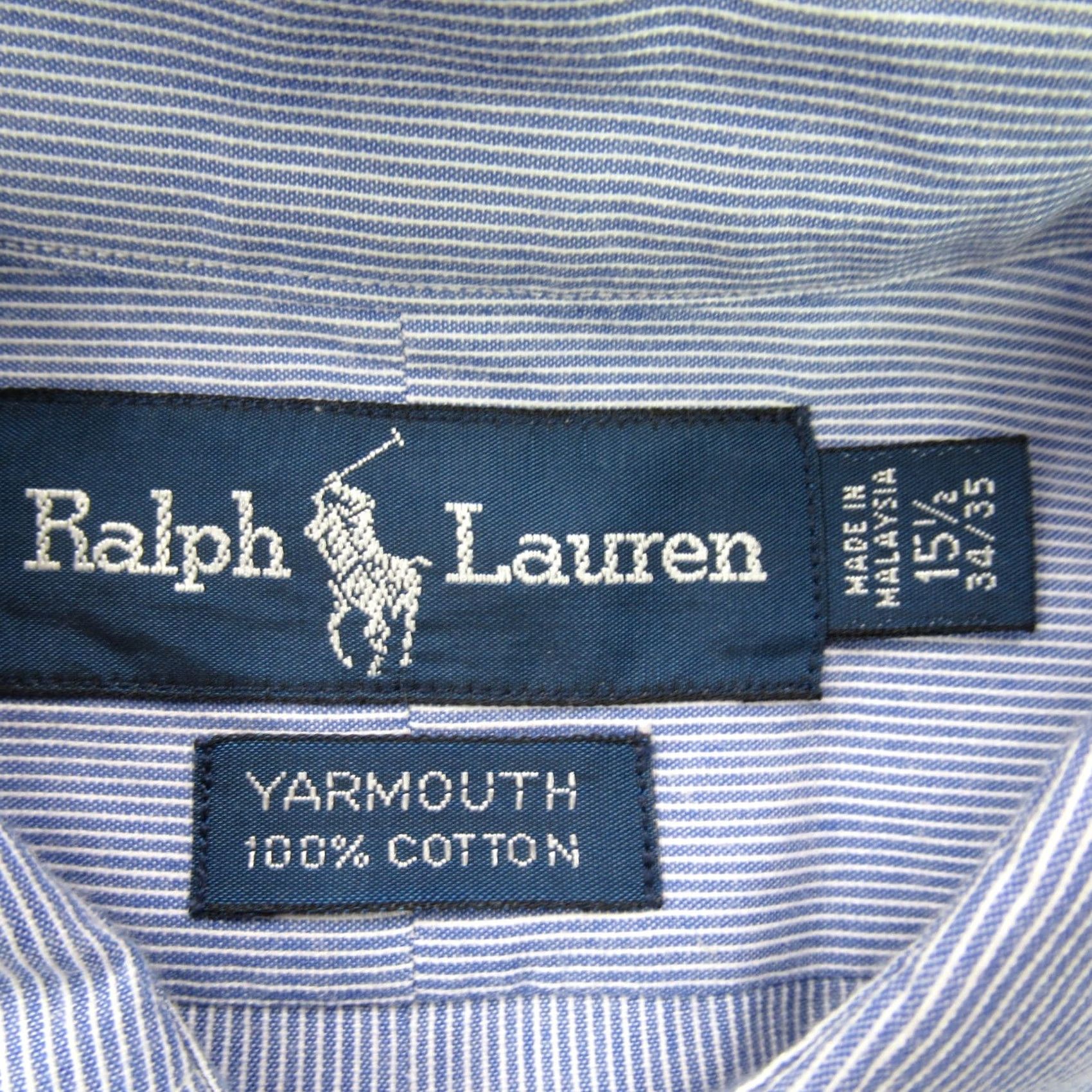 Polo Ralph Lauren Ralph Lauren Shirt Mens 15.5 L Long Sleeve Lightweight Button Front Yarmouth Blue Polo Ralph Lauren Button-Up Shirt Mens L Blue Size US L / EU 52-54 / 3 - 4 Thumbnail