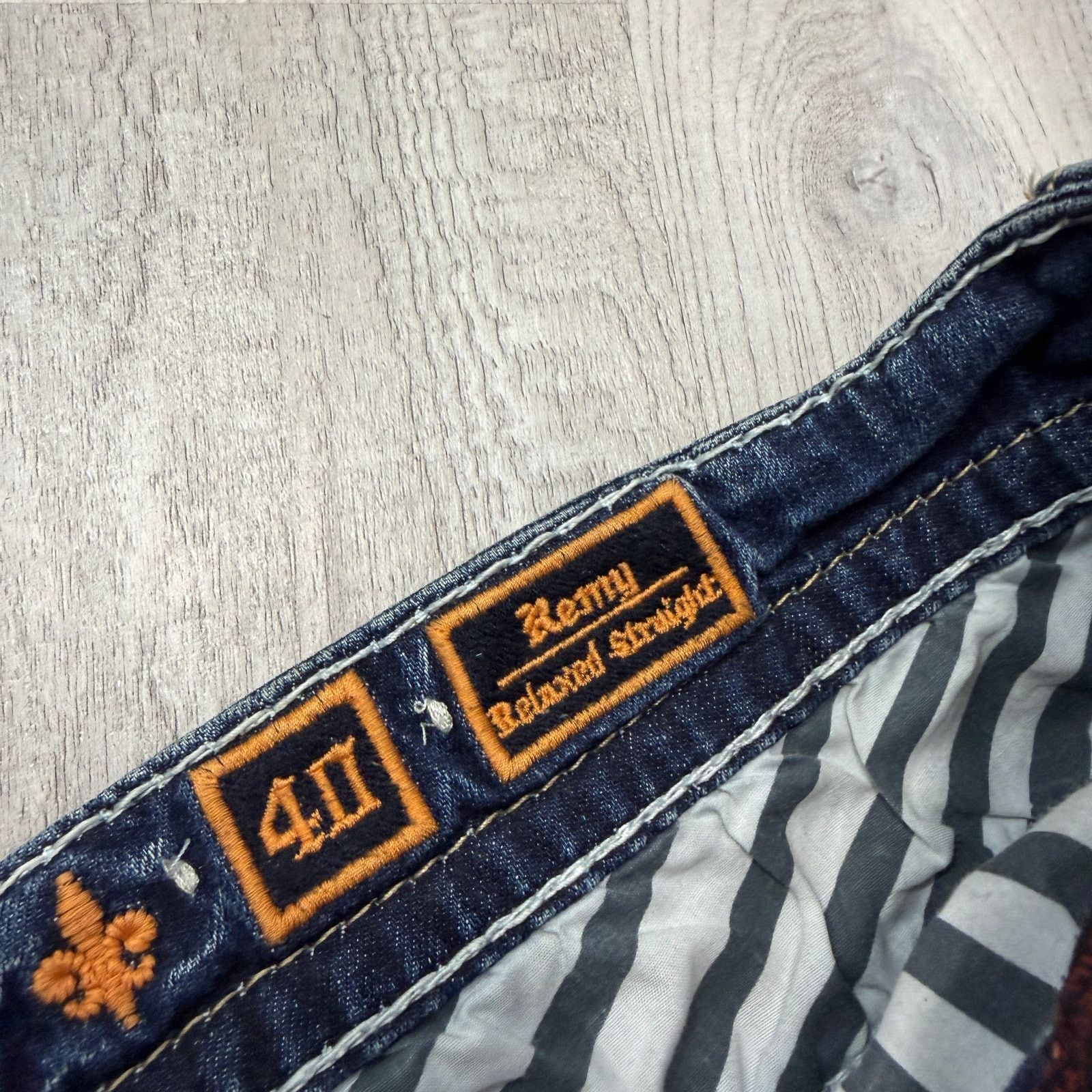 Rock Revival Rock Revival Remy Relaxed Straight Jeans 40 (Fits 40x32) Size US 40 / EU 56 - 8 Thumbnail