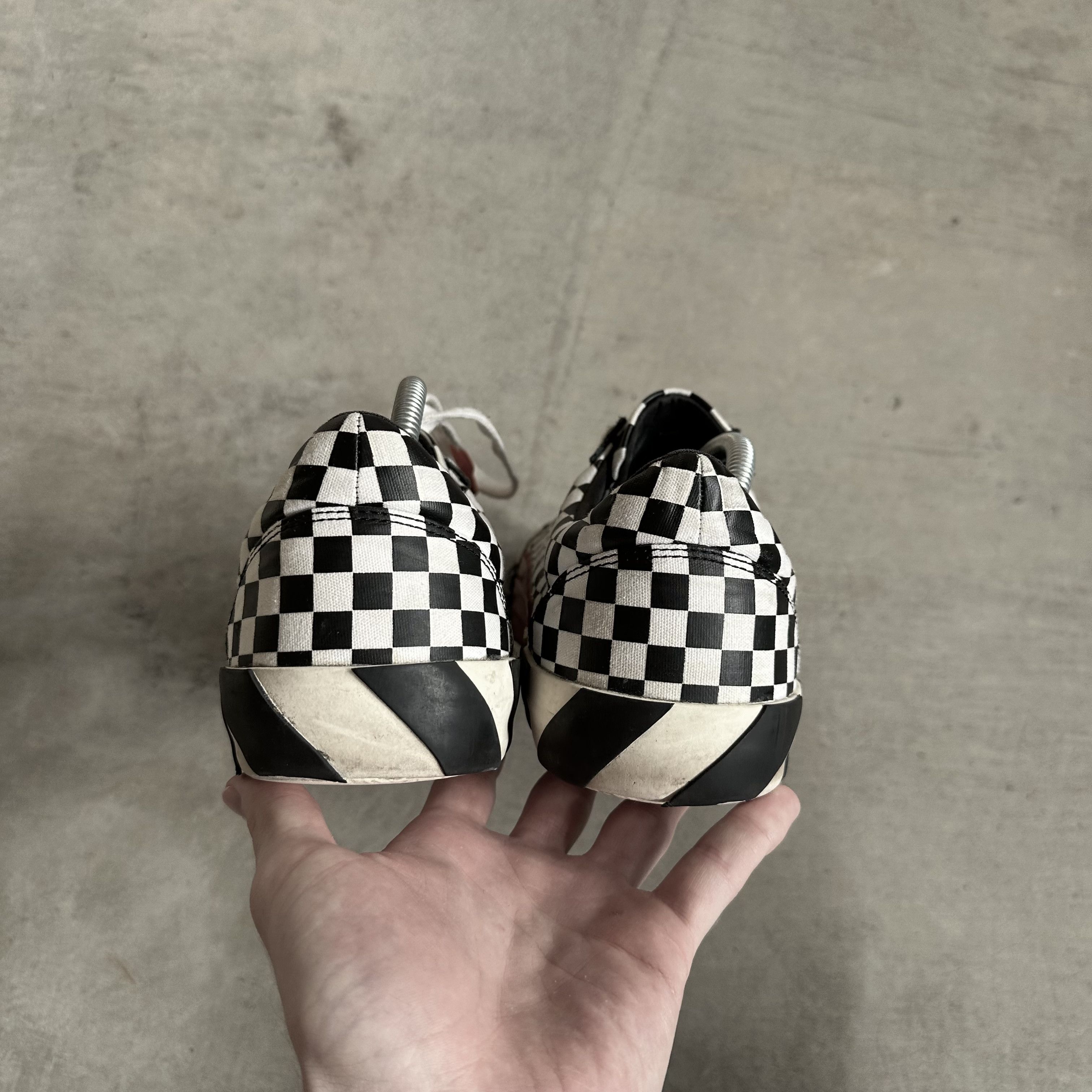 Off-White Checkerboard Vulc Sneaker Size US 11.5 / EU 44-45 - 4 Thumbnail