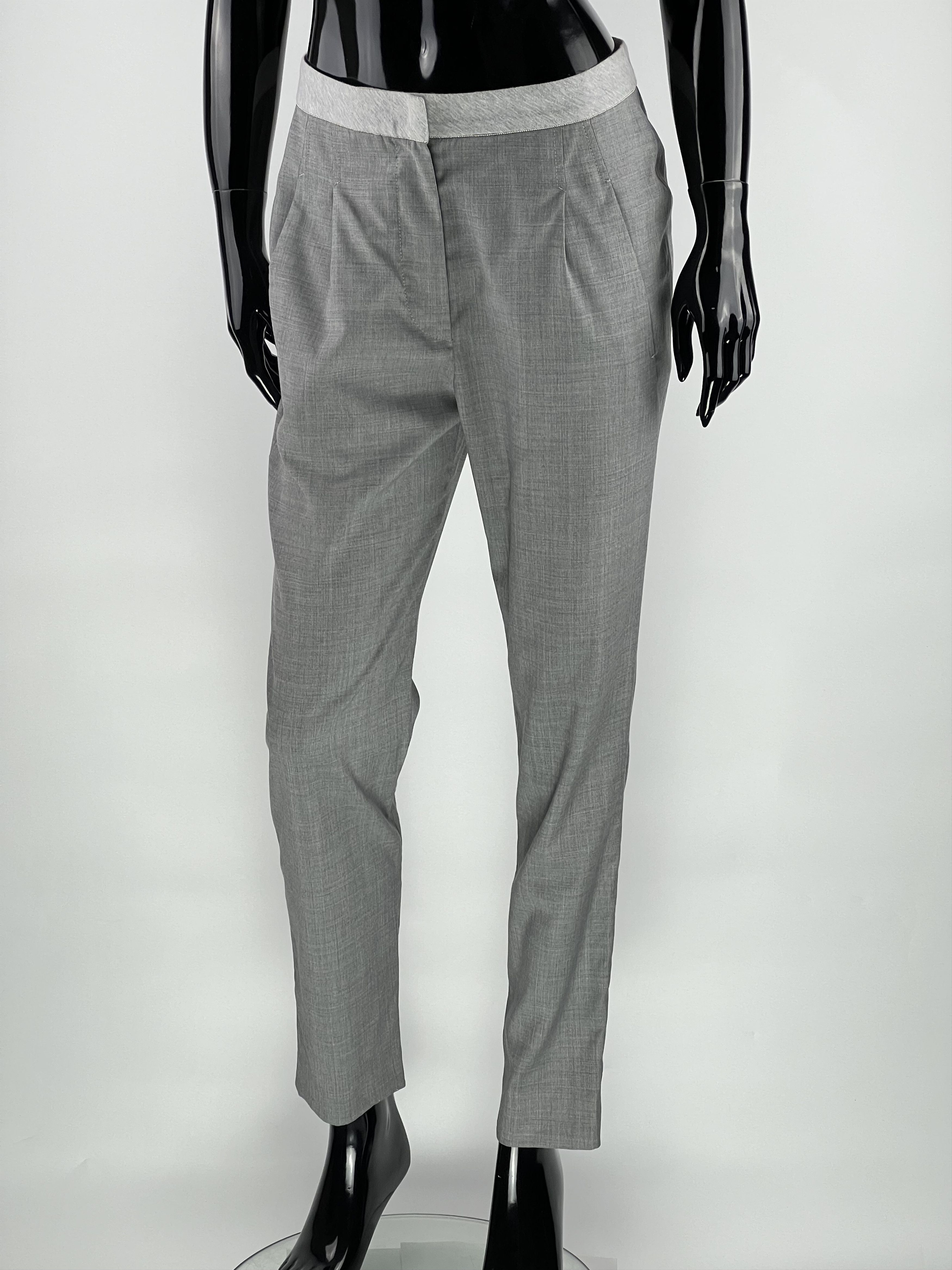 Brunello Cucinelli Brunello Cucinelli Wool Silk Trousers Pants Size IT38 Size 26" / US 2 / IT 38 - 1 Thumbnail