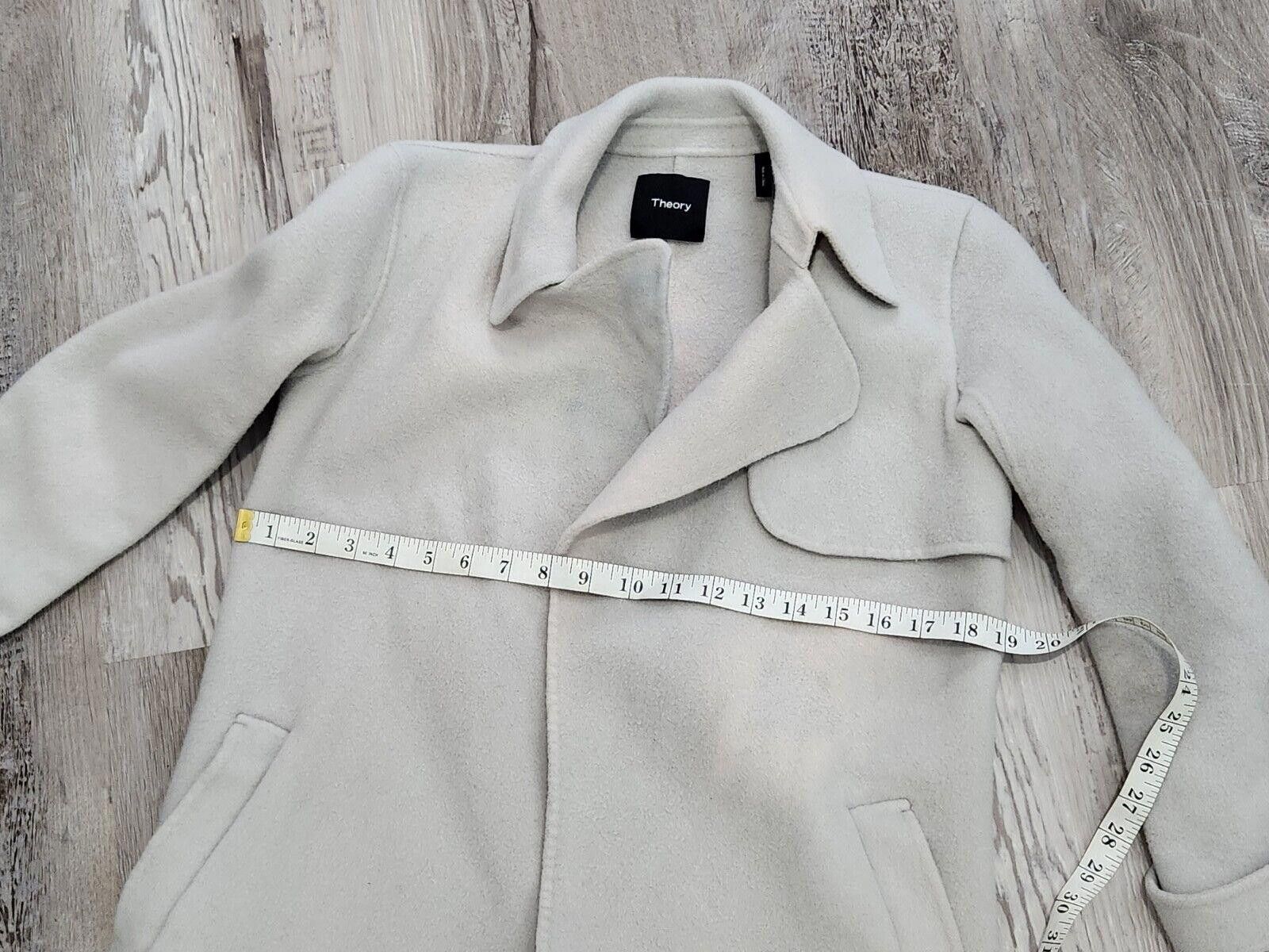 Theory Theory Coat Womens Small Gray Wool And Cashmere Please Read Size S / US 4 / IT 40 - 9 Thumbnail